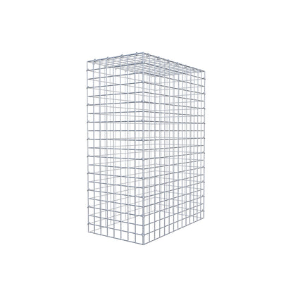 Monteret gabion type 3 100 cm x 70 cm x 40 cm (L x H x D), maskestørrelse 5 cm x 5 cm, C-ring