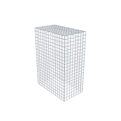 Monteret gabion type 3 100 cm x 70 cm x 40 cm (L x H x D), maskestørrelse 5 cm x 5 cm, C-ring