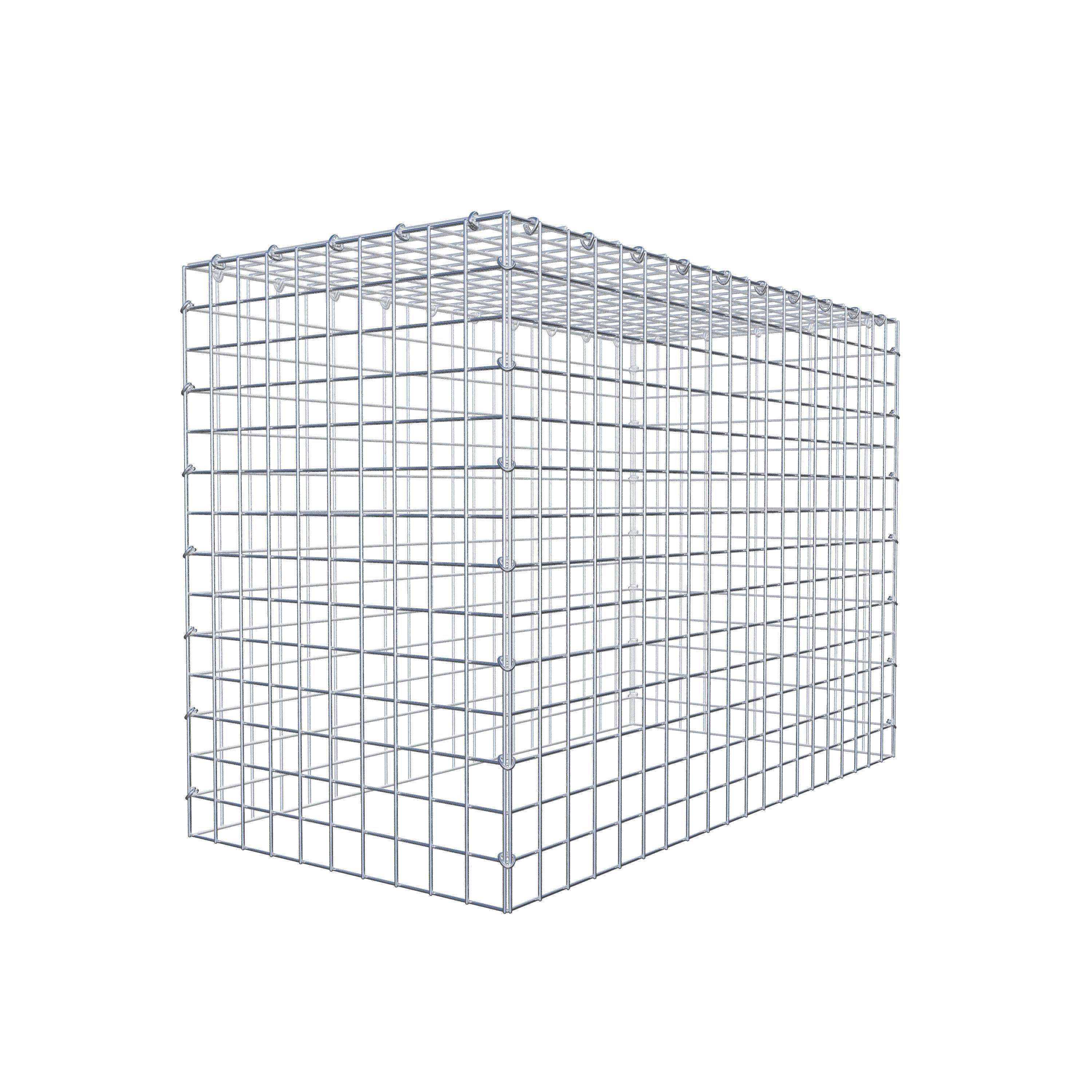 Mounted gabion type 3 100 cm x 70 cm x 50 cm (L x H x D), mesh size 5 cm x 5 cm, C-ring