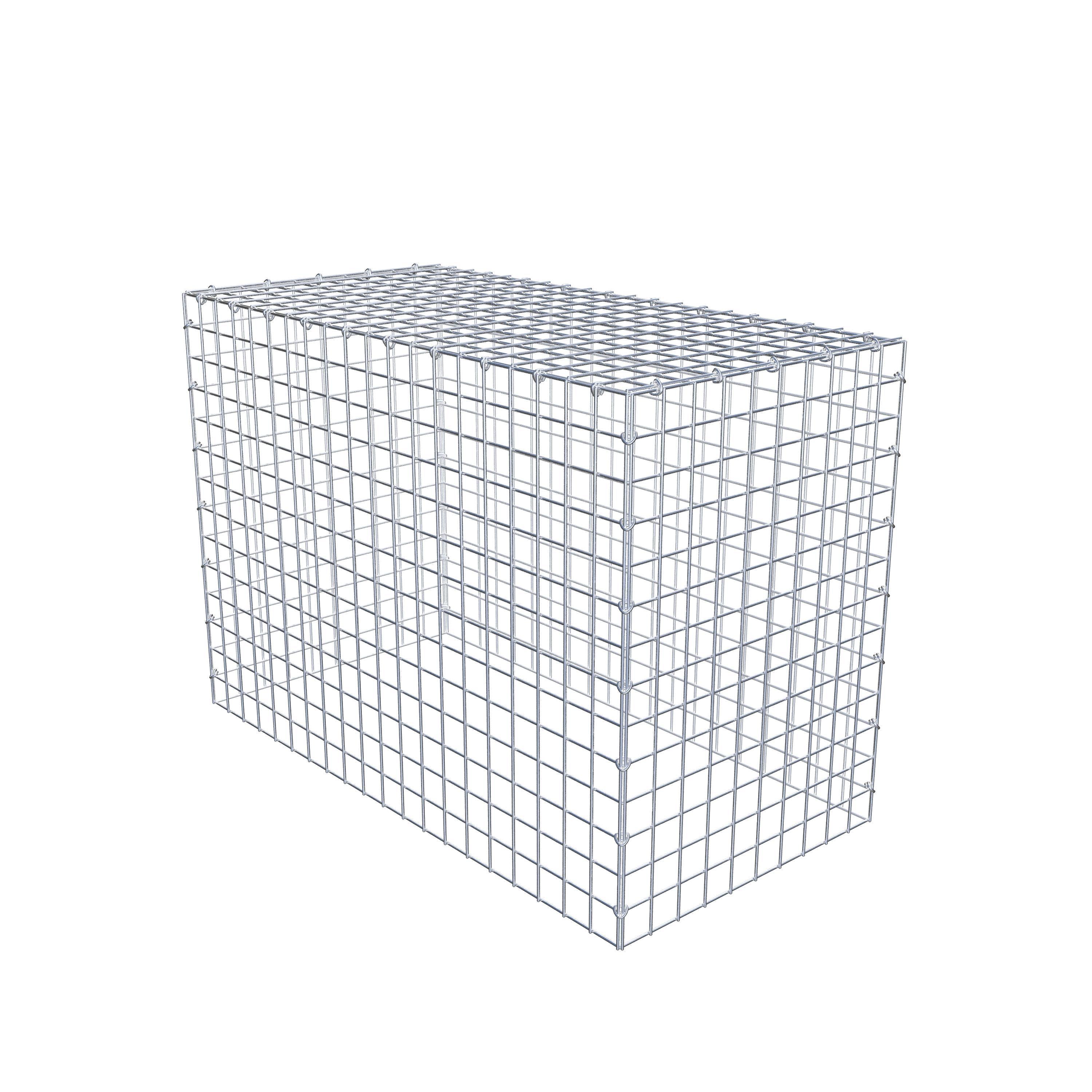 Mounted gabion type 3 100 cm x 70 cm x 50 cm (L x H x D), mesh size 5 cm x 5 cm, C-ring