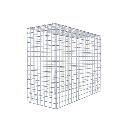 Typ 3 påbyggnadsgabion 100 cm x 80 cm x 40 cm (L x H x D), maskstorlek 5 cm x 5 cm, C-ring