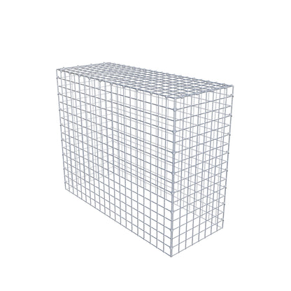 Typ 3 påbyggnadsgabion 100 cm x 80 cm x 40 cm (L x H x D), maskstorlek 5 cm x 5 cm, C-ring