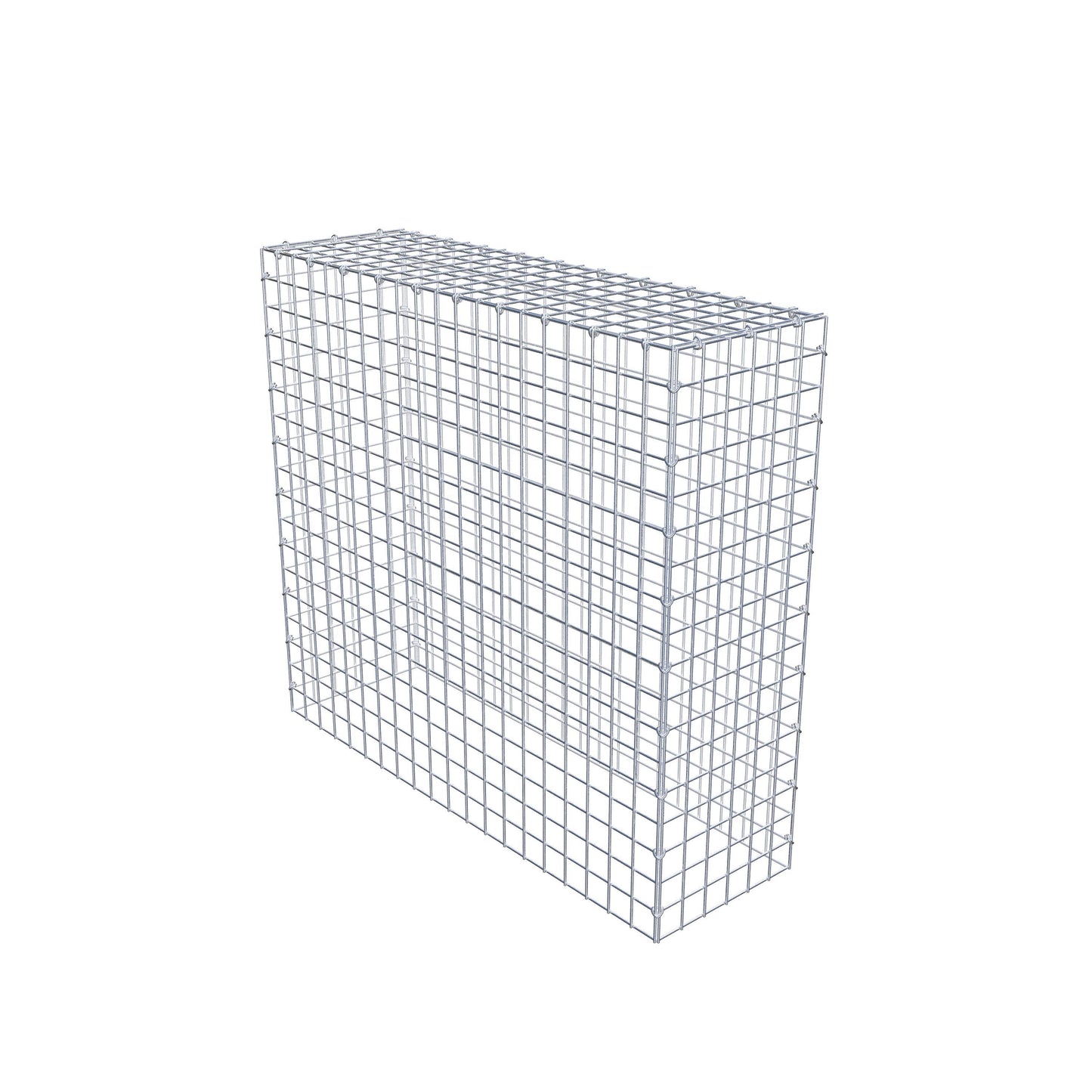 Mounted gabion type 3 100 cm x 90 cm x 30 cm (L x H x D), mesh size 5 cm x 5 cm, C-ring