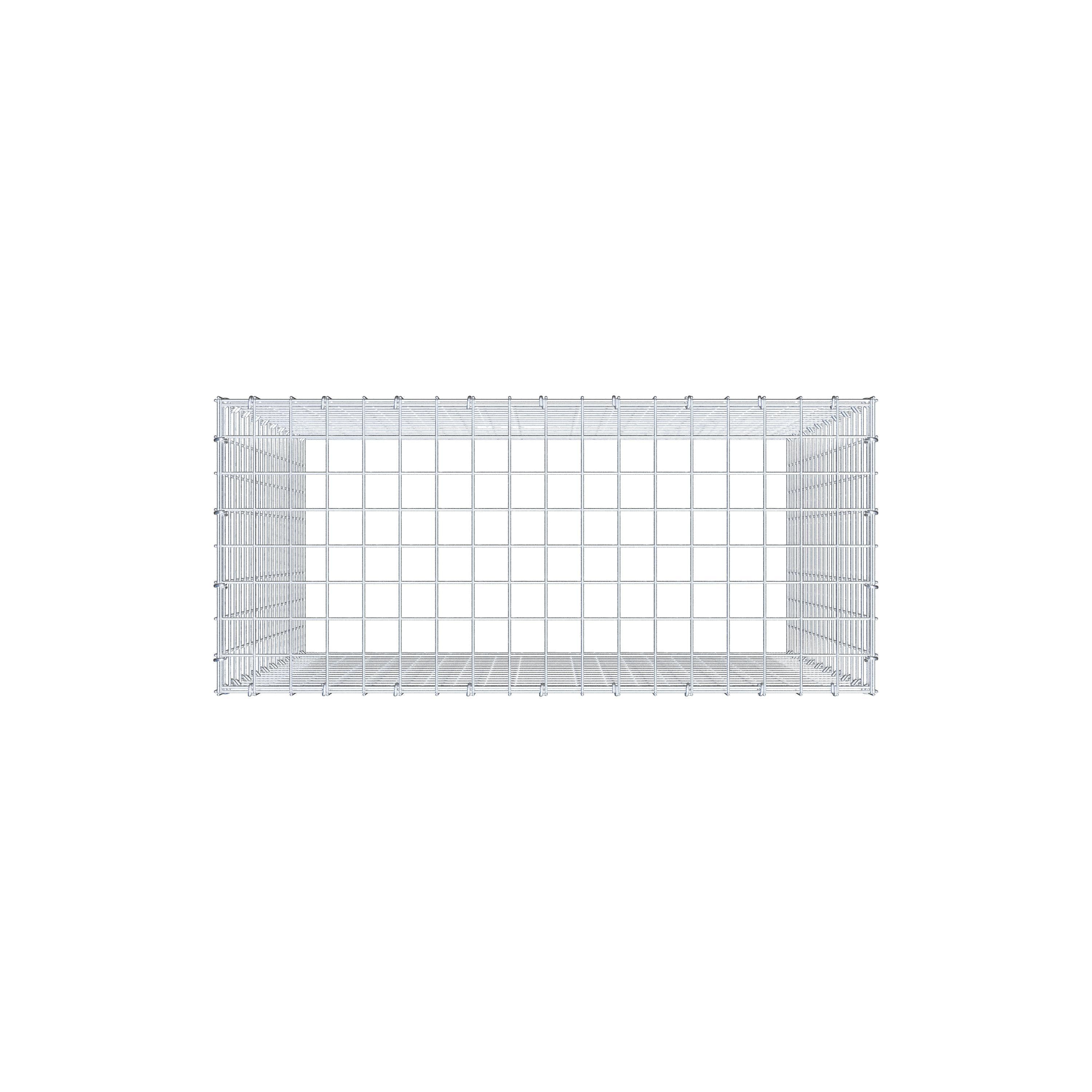 Anbaugabione Typ 3 100 cm x 90 cm x 40 cm (L x H x T), Maschenweite 5 cm x 5 cm, C-Ring