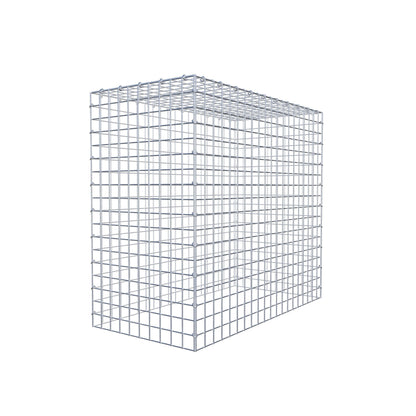 Monteret gabion type 3 100 cm x 90 cm x 50 cm (L x H x D), maskestørrelse 5 cm x 5 cm, C-ring