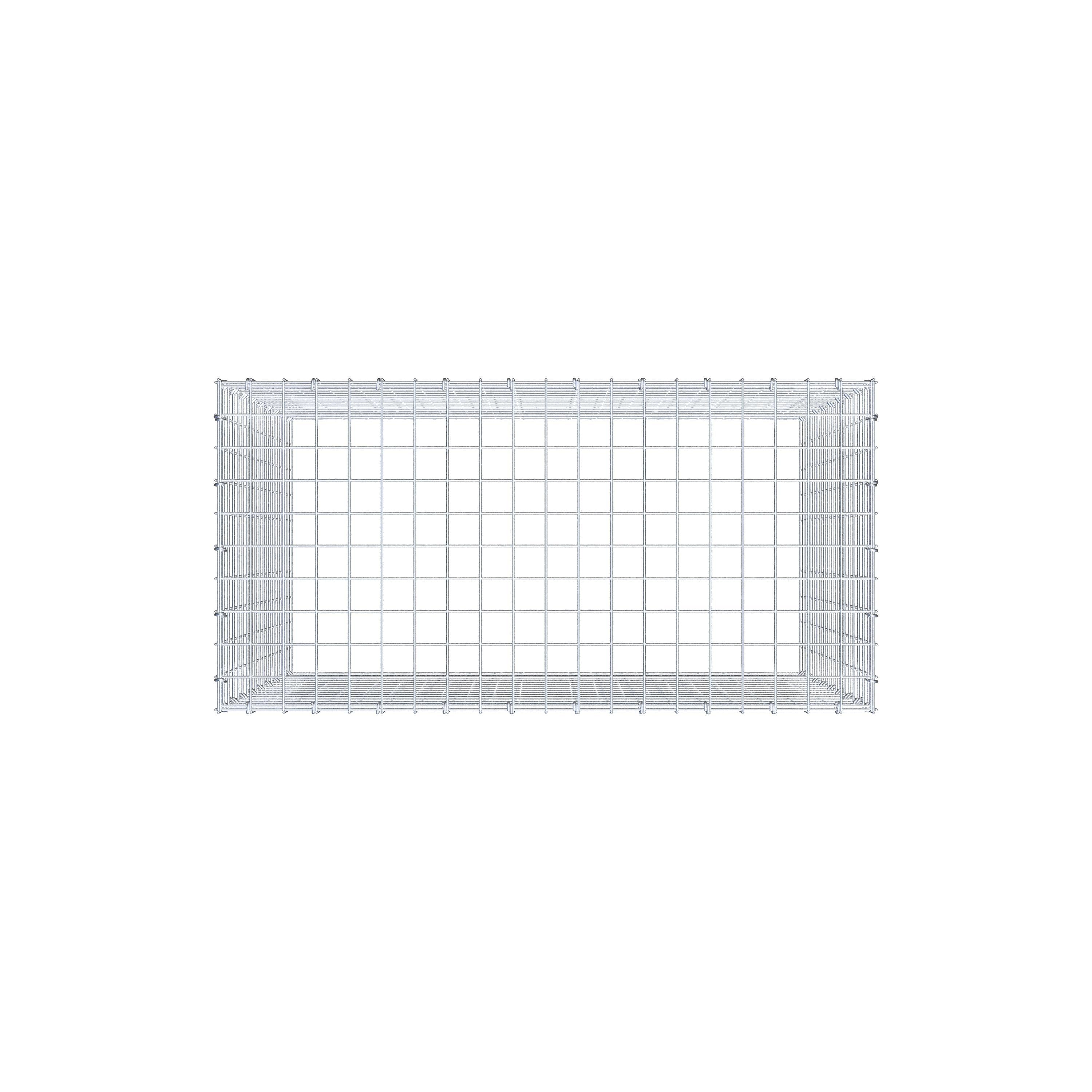 Anbaugabione Typ 3 100 cm x 90 cm x 50 cm (L x H x T), Maschenweite 5 cm x 5 cm, C-Ring