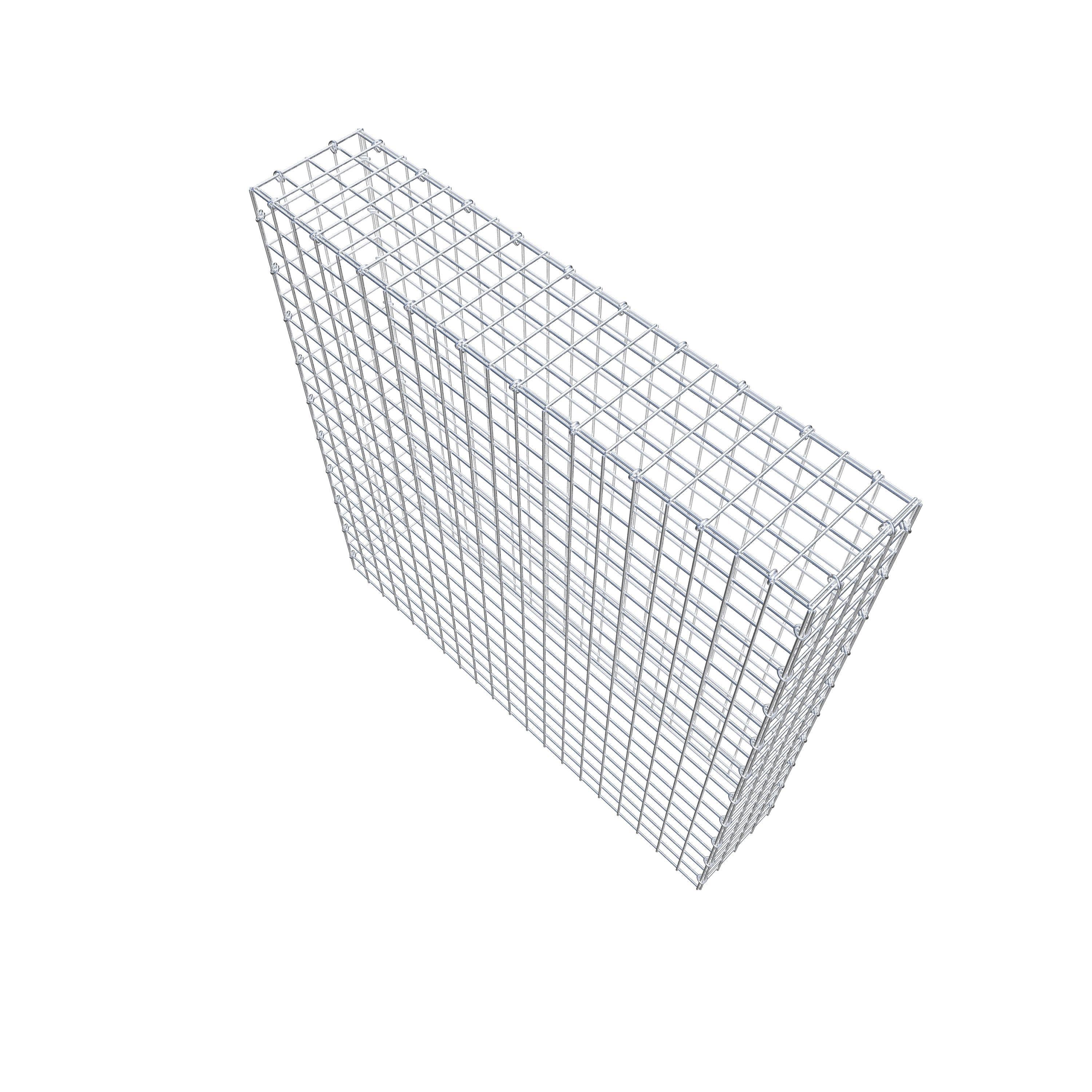 Anbaugabione Typ 3 100 cm x 100 cm x 20 cm (L x H x T), Maschenweite 5 cm x 5 cm, C-Ring