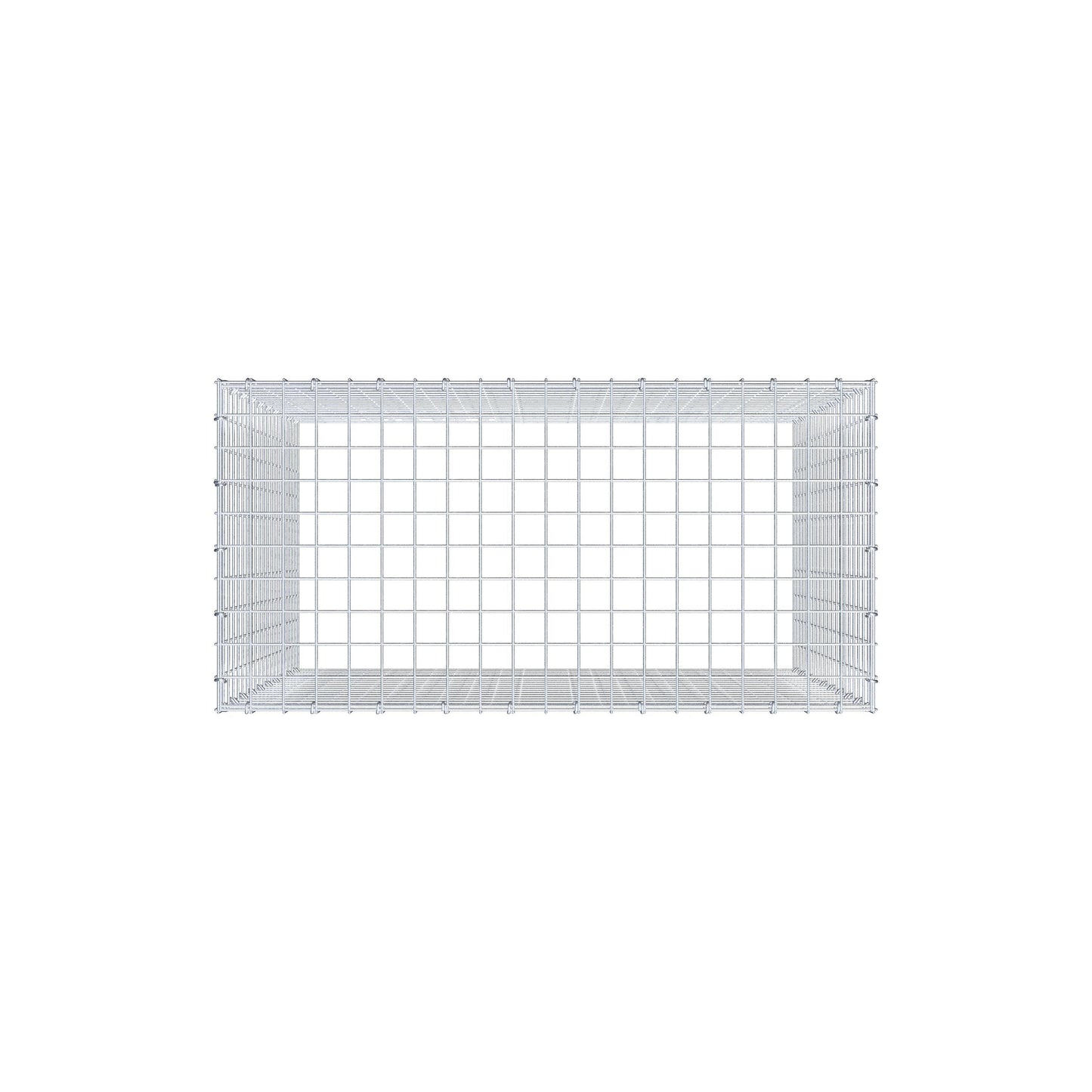 Anbaugabione Typ 3 100 cm x 100 cm x 50 cm (L x H x T), Maschenweite 5 cm x 5 cm, C-Ring