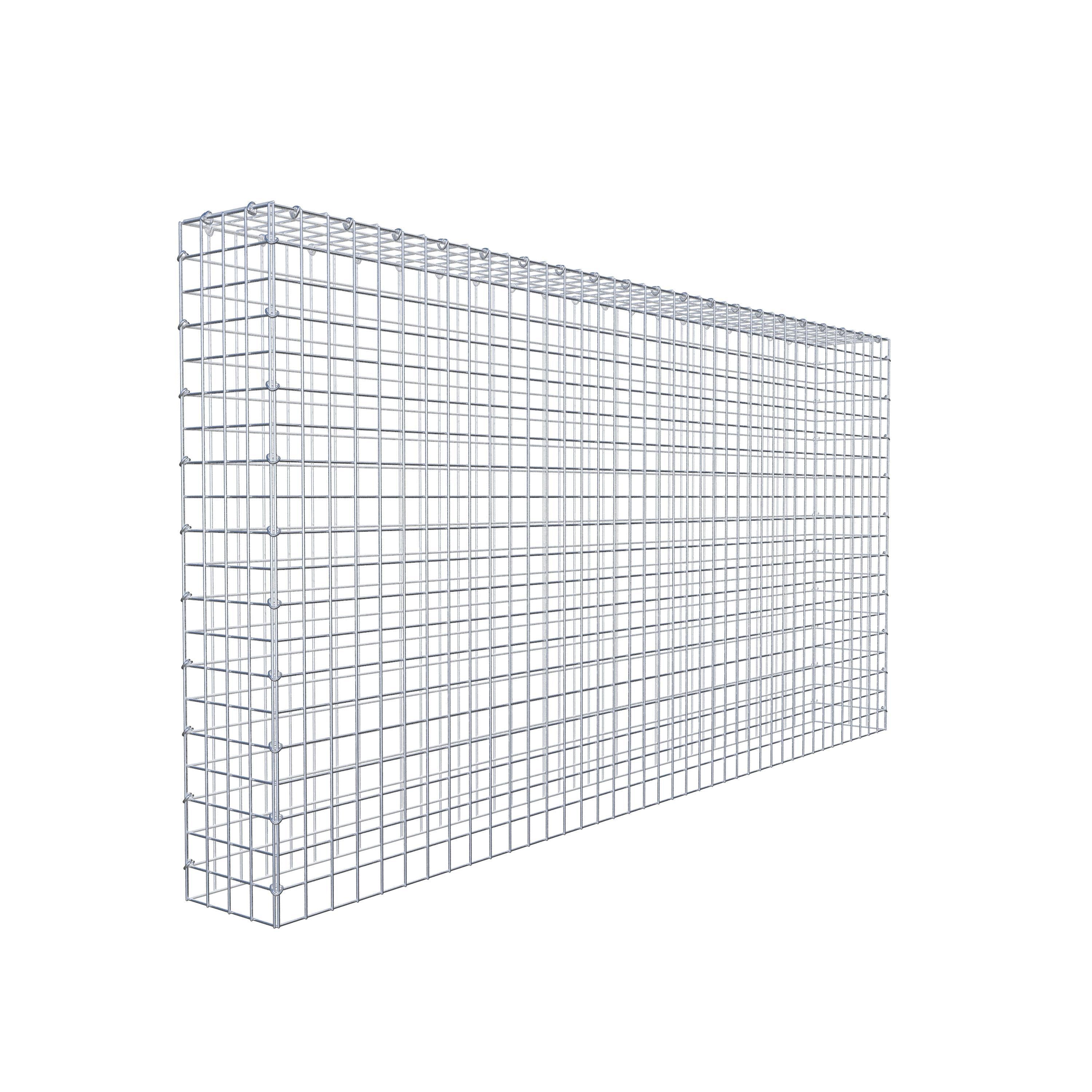 Monteret gabion type 3 200 cm x 100 cm x 20 cm (L x H x D), maskestørrelse 5 cm x 5 cm, C-ring