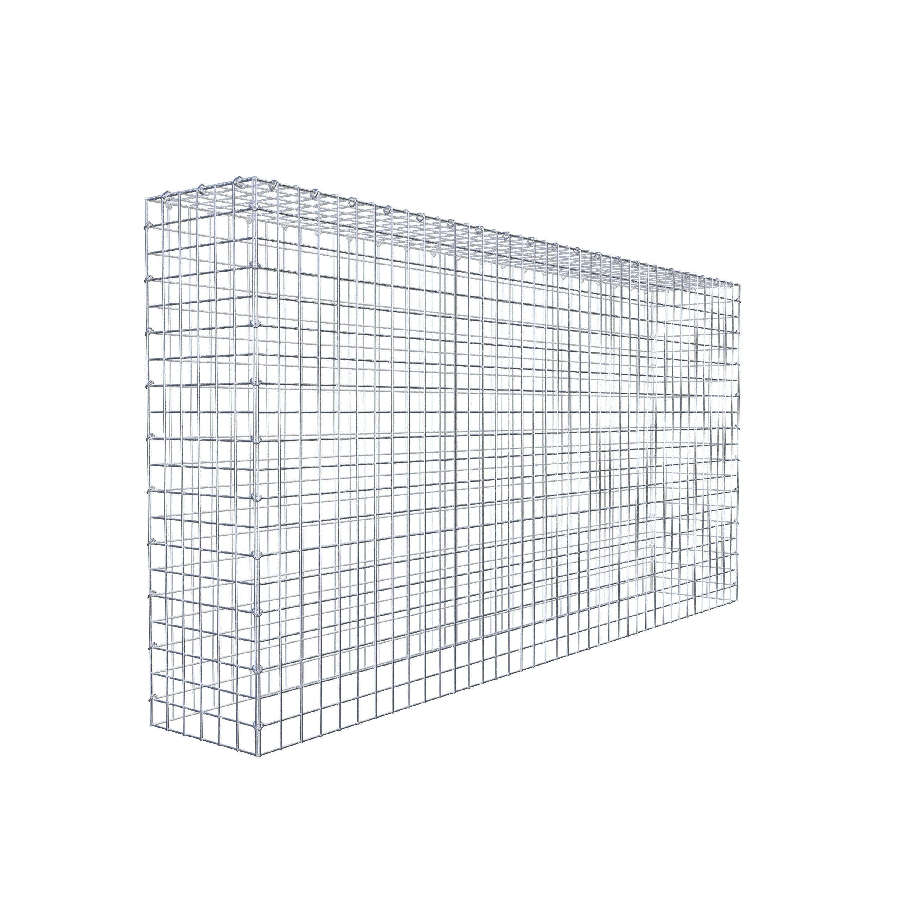 Monteret gabion type 3 200 cm x 100 cm x 30 cm (L x H x D), maskestørrelse 5 cm x 5 cm, C-ring