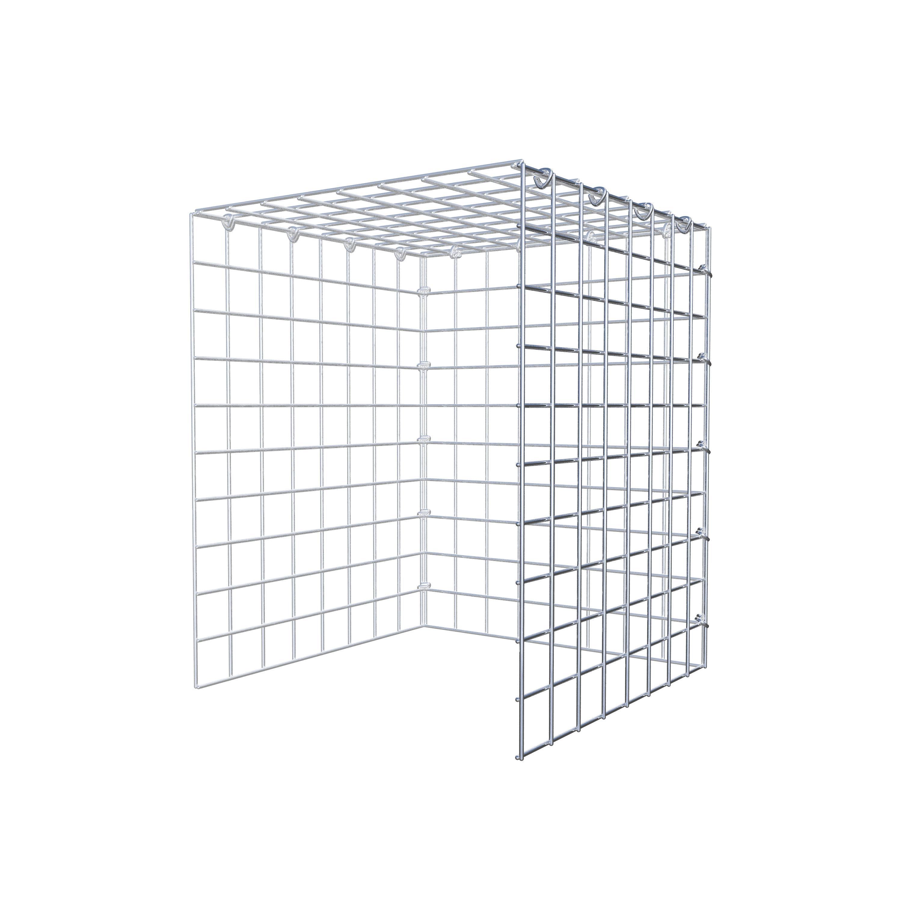 Monteret gabion type 4 50 cm x 40 cm x 40 cm (L x H x D), maskestørrelse 5 cm x 5 cm, C-ring