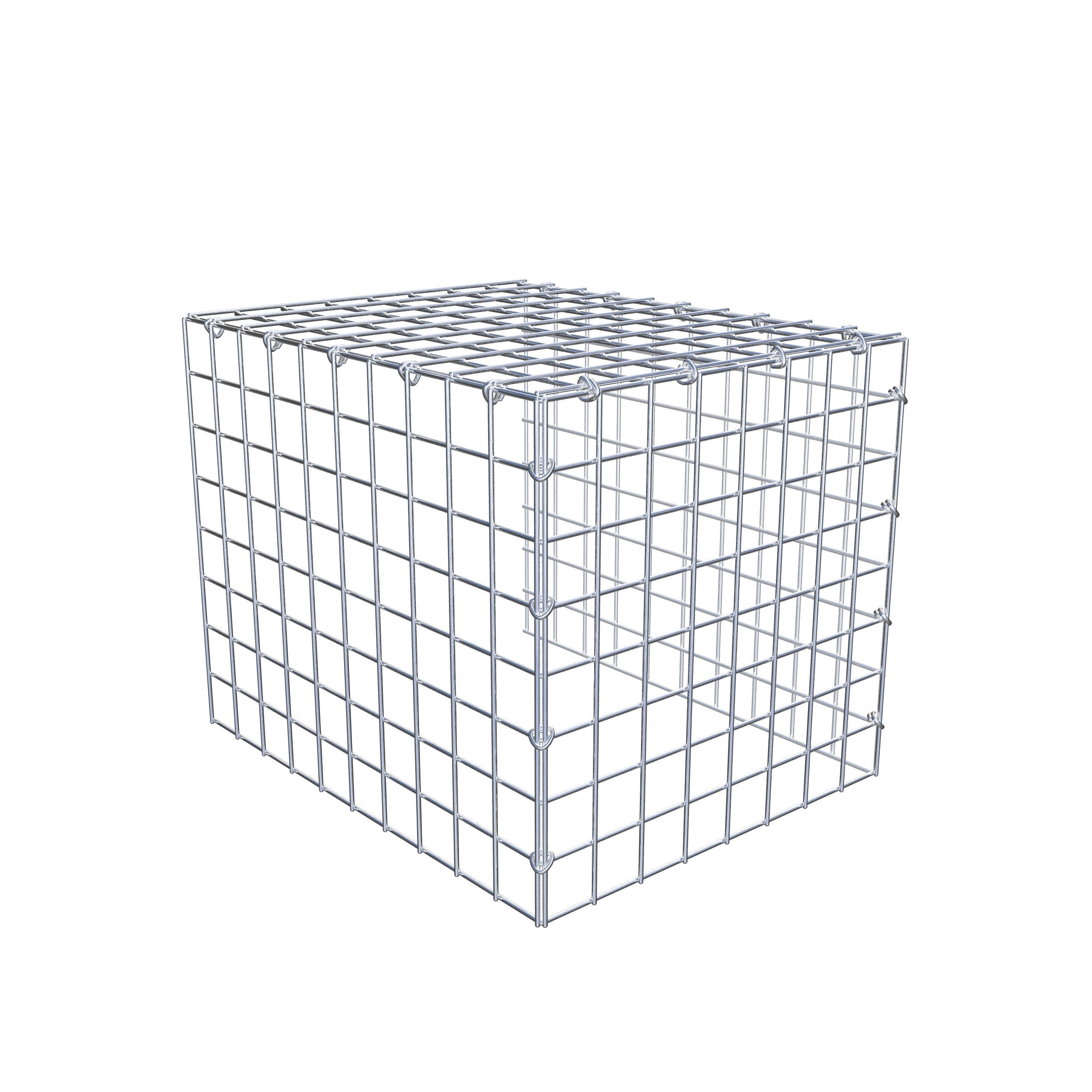 Monteret gabion type 4 50 cm x 40 cm x 40 cm (L x H x D), maskestørrelse 5 cm x 5 cm, C-ring