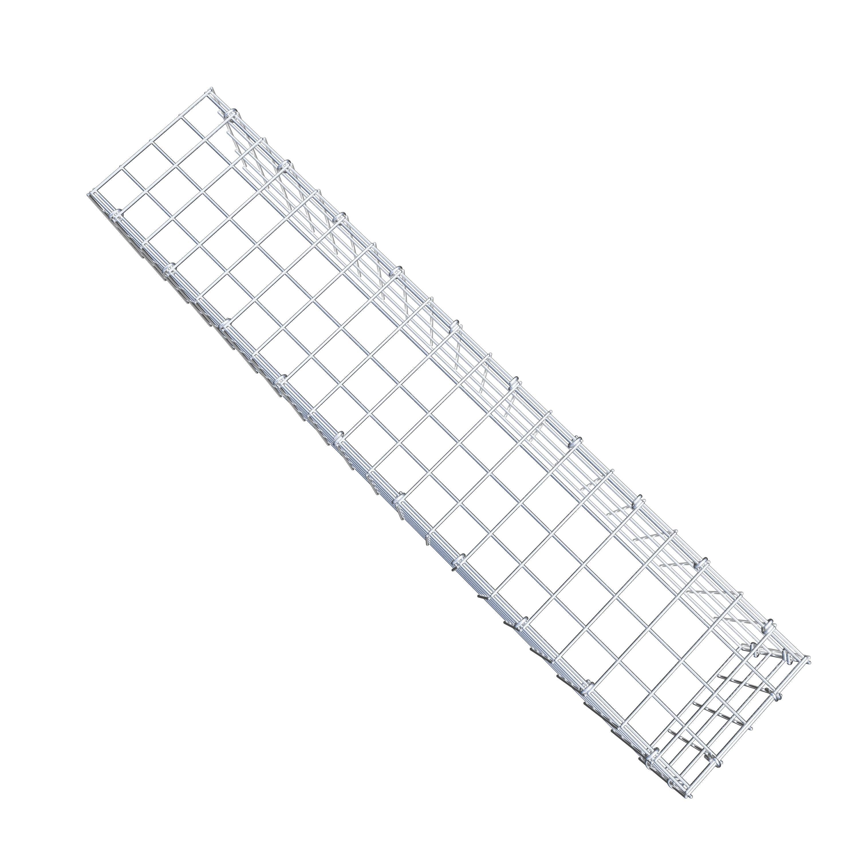 Monteret gabion type 4 100 cm x 20 cm x 20 cm (L x H x D), maskestørrelse 5 cm x 5 cm, C-ring