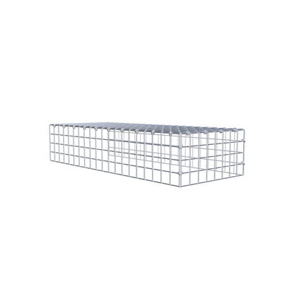 Gavión complementario de tipo 4 100 cm x 20 cm x 40 cm (largo x alto x fondo), malla 5 cm x 5 cm, anillo en C