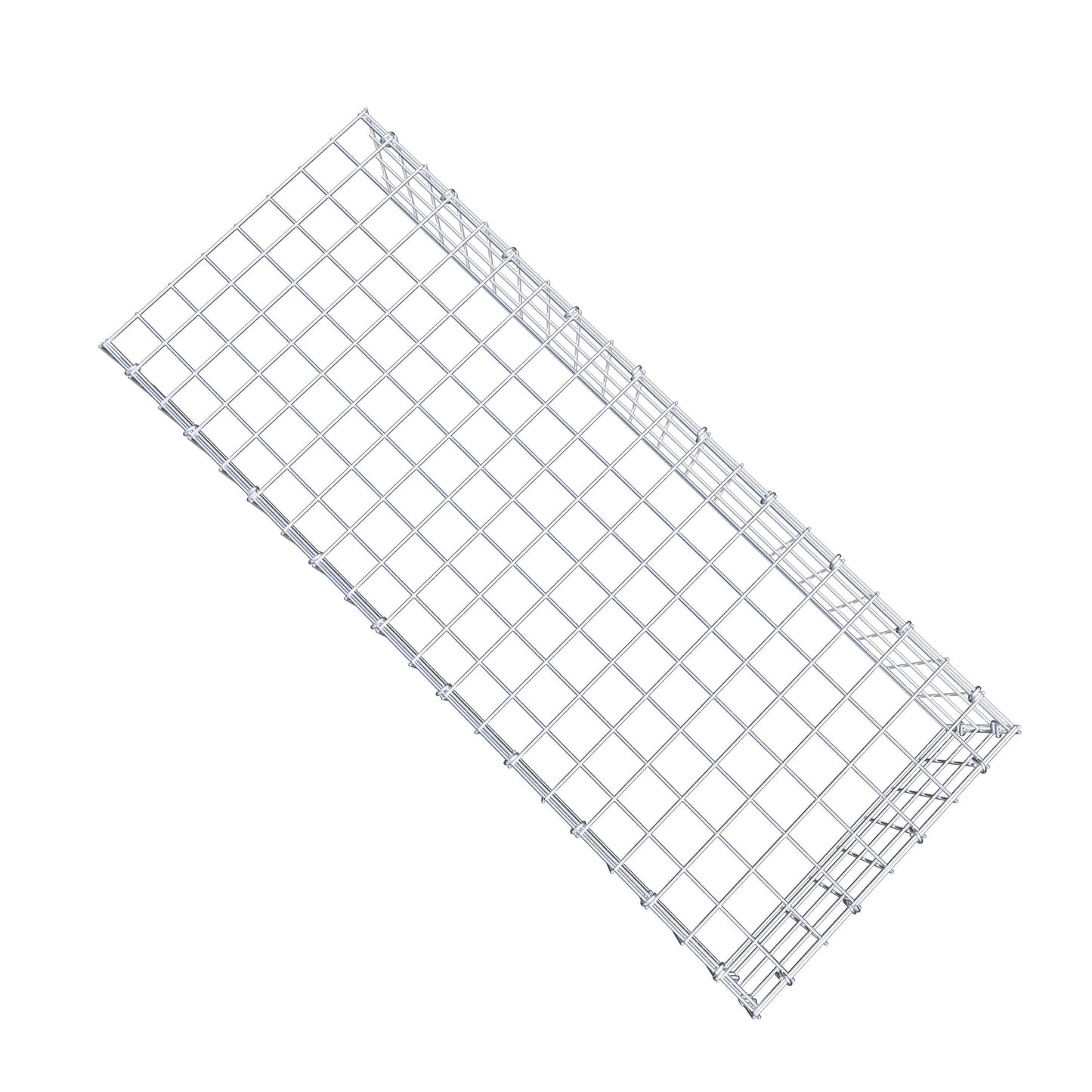 Gavión complementario de tipo 4 100 cm x 20 cm x 40 cm (largo x alto x fondo), malla 5 cm x 5 cm, anillo en C