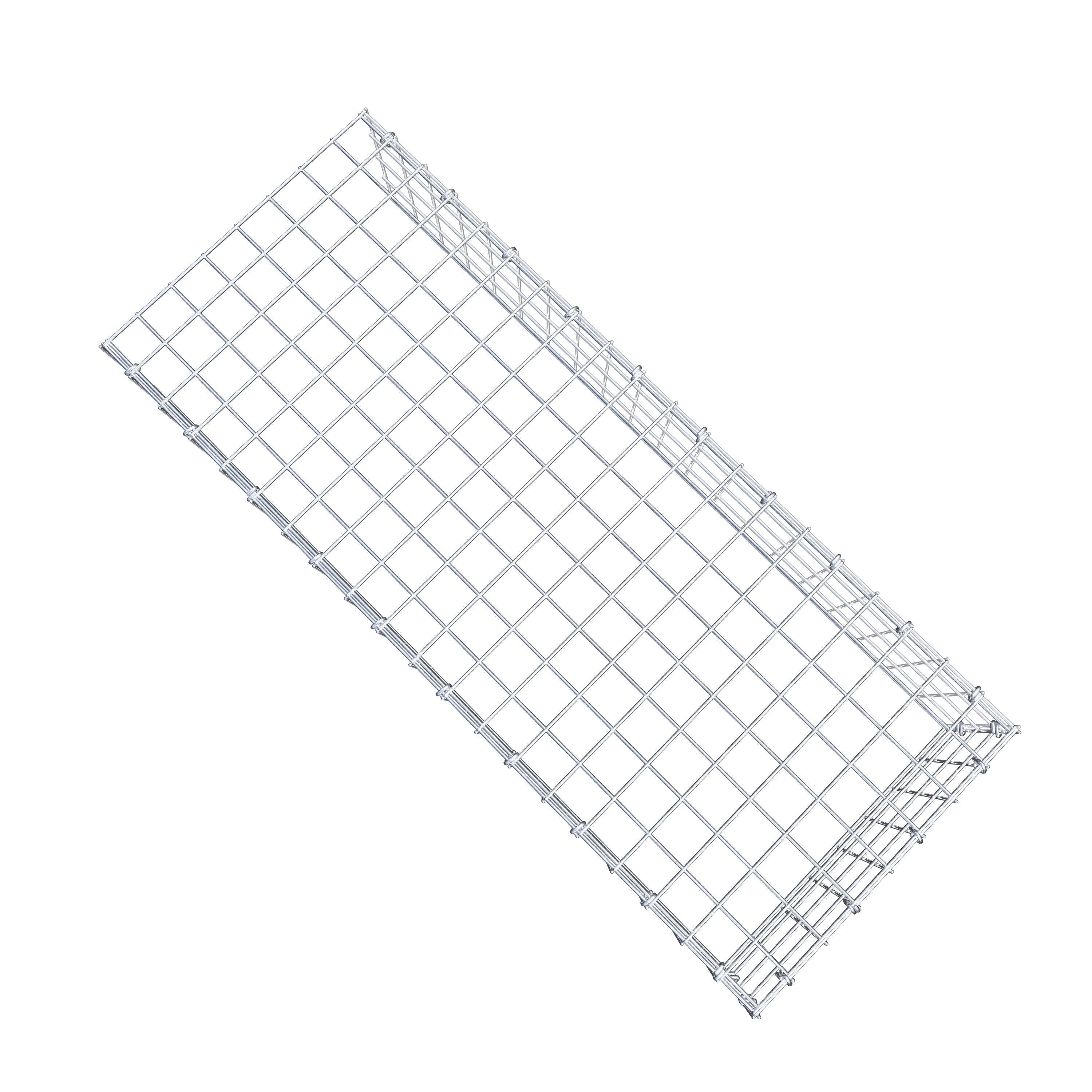 Mounted gabion type 4 100 cm x 20 cm x 40 cm (L x H x D), mesh size 5 cm x 5 cm, C-ring