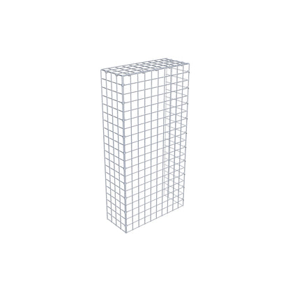 Mounted gabion type 4 100 cm x 20 cm x 50 cm (L x H x D), mesh size 5 cm x 5 cm, C-ring
