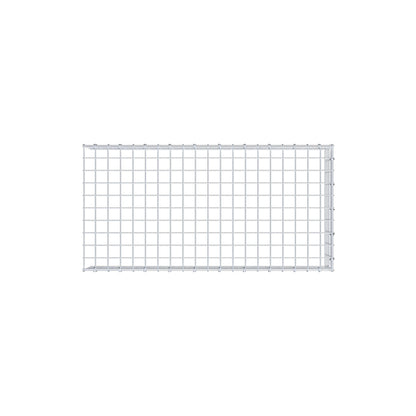 Mounted gabion type 4 100 cm x 20 cm x 50 cm (L x H x D), mesh size 5 cm x 5 cm, C-ring