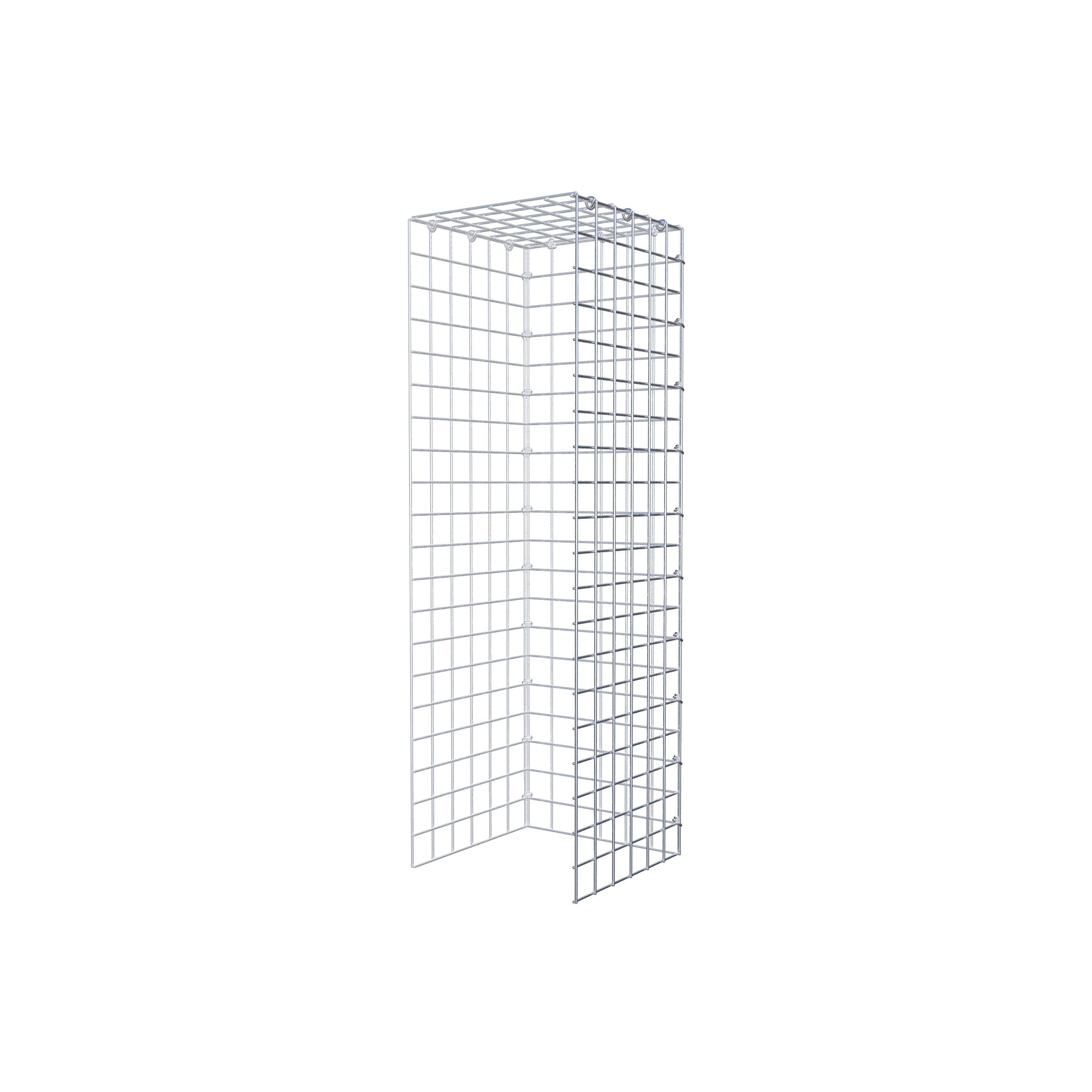 Monteret gabion type 4 100 cm x 30 cm x 30 cm (L x H x D), maskestørrelse 5 cm x 5 cm, C-ring