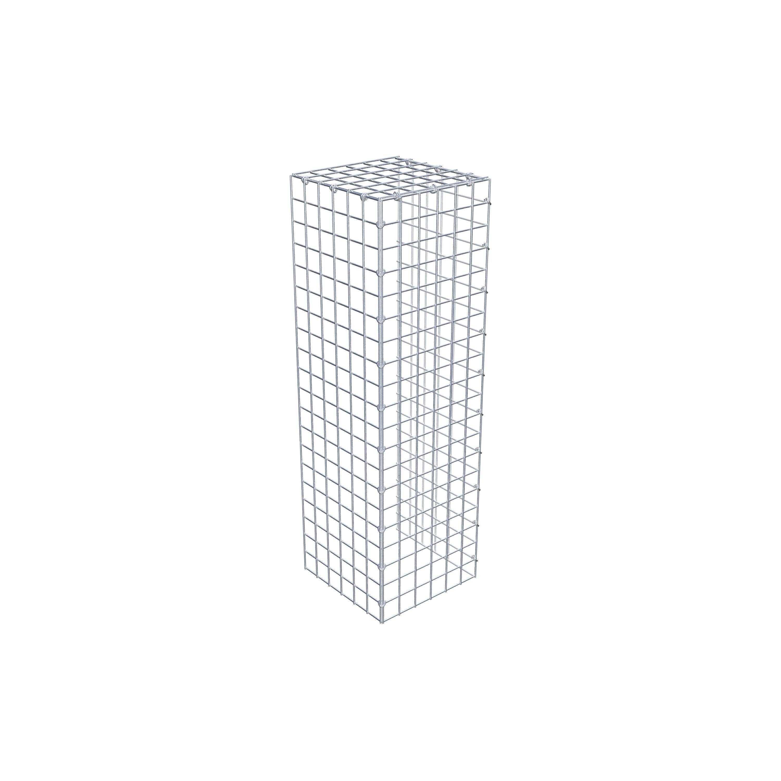 Monteret gabion type 4 100 cm x 30 cm x 30 cm (L x H x D), maskestørrelse 5 cm x 5 cm, C-ring