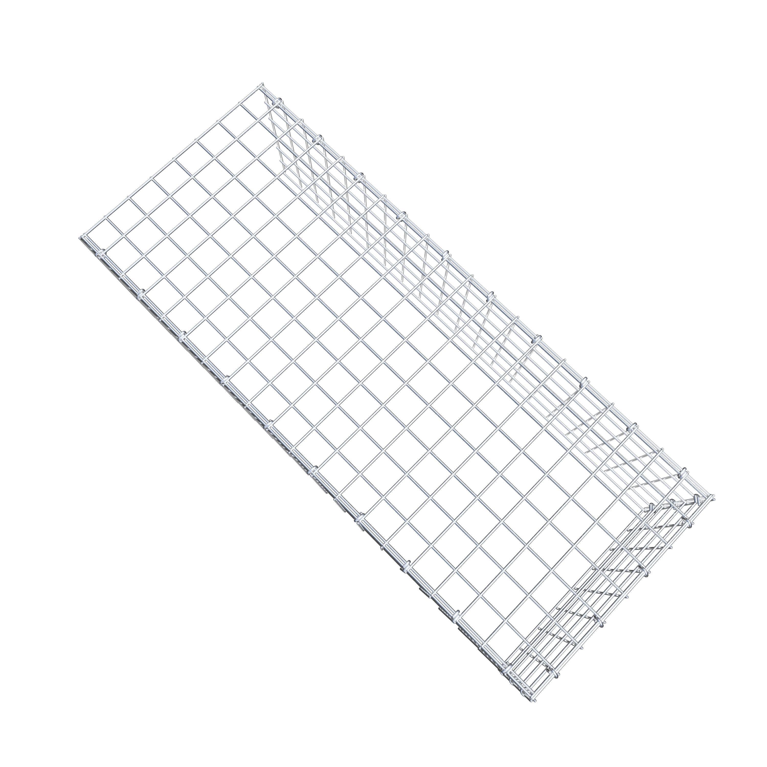 Mounted gabion type 4 100 cm x 30 cm x 40 cm (L x H x D), mesh size 5 cm x 5 cm, C-ring