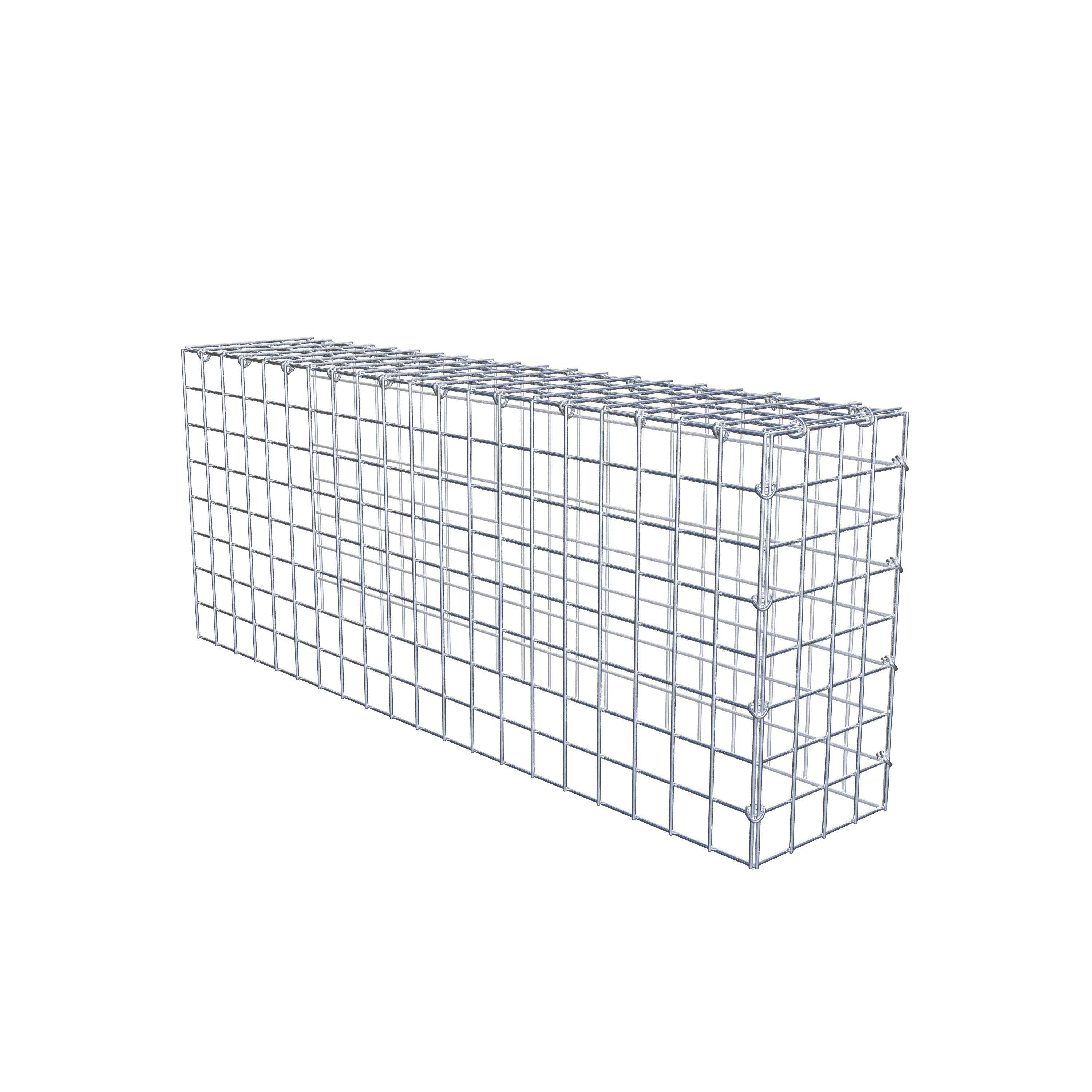 Monteret gabion type 4 100 cm x 40 cm x 20 cm (L x H x D), maskestørrelse 5 cm x 5 cm, C-ring