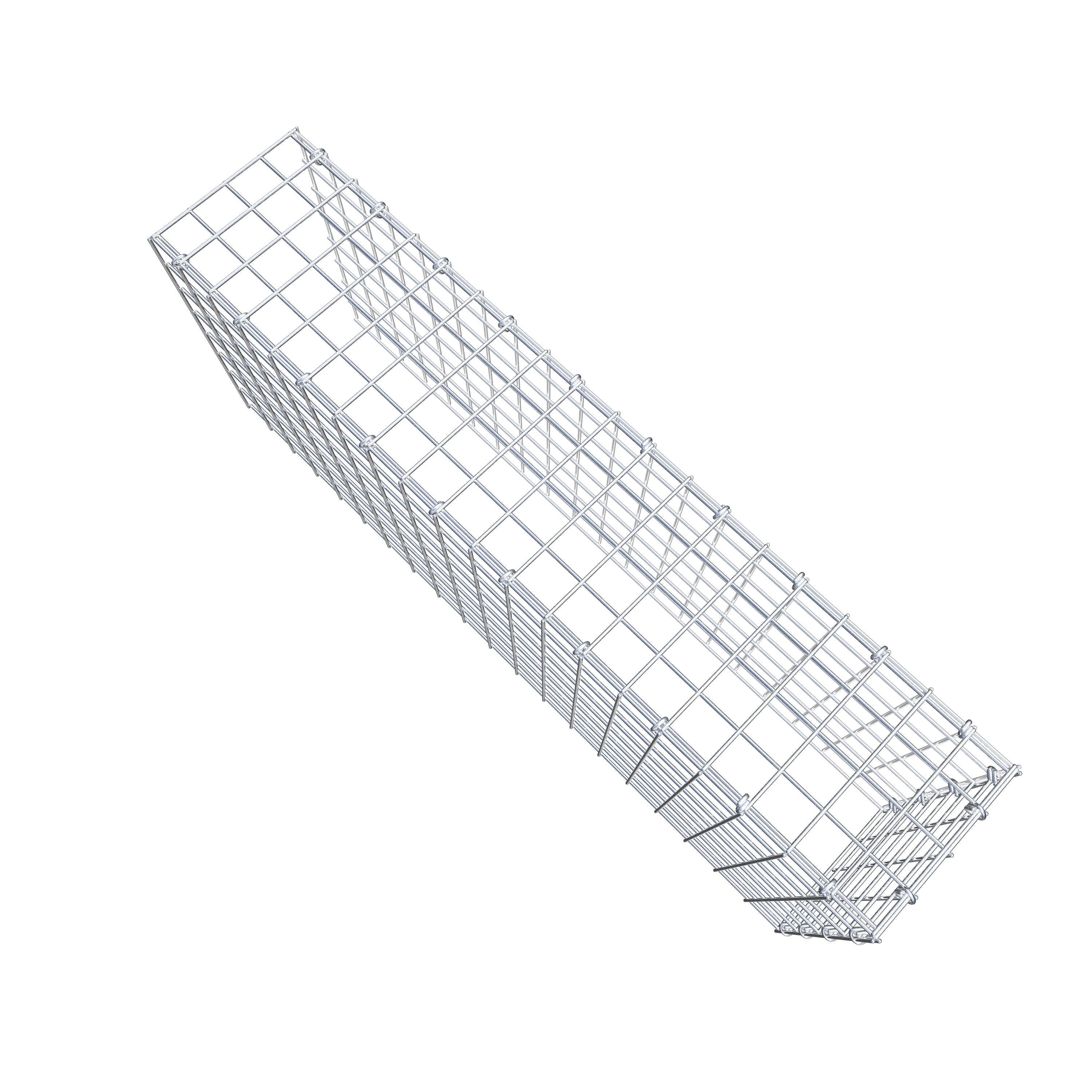 Anbaugabione Typ 4 100 cm x 40 cm x 20 cm (L x H x T), Maschenweite 5 cm x 5 cm, C-Ring