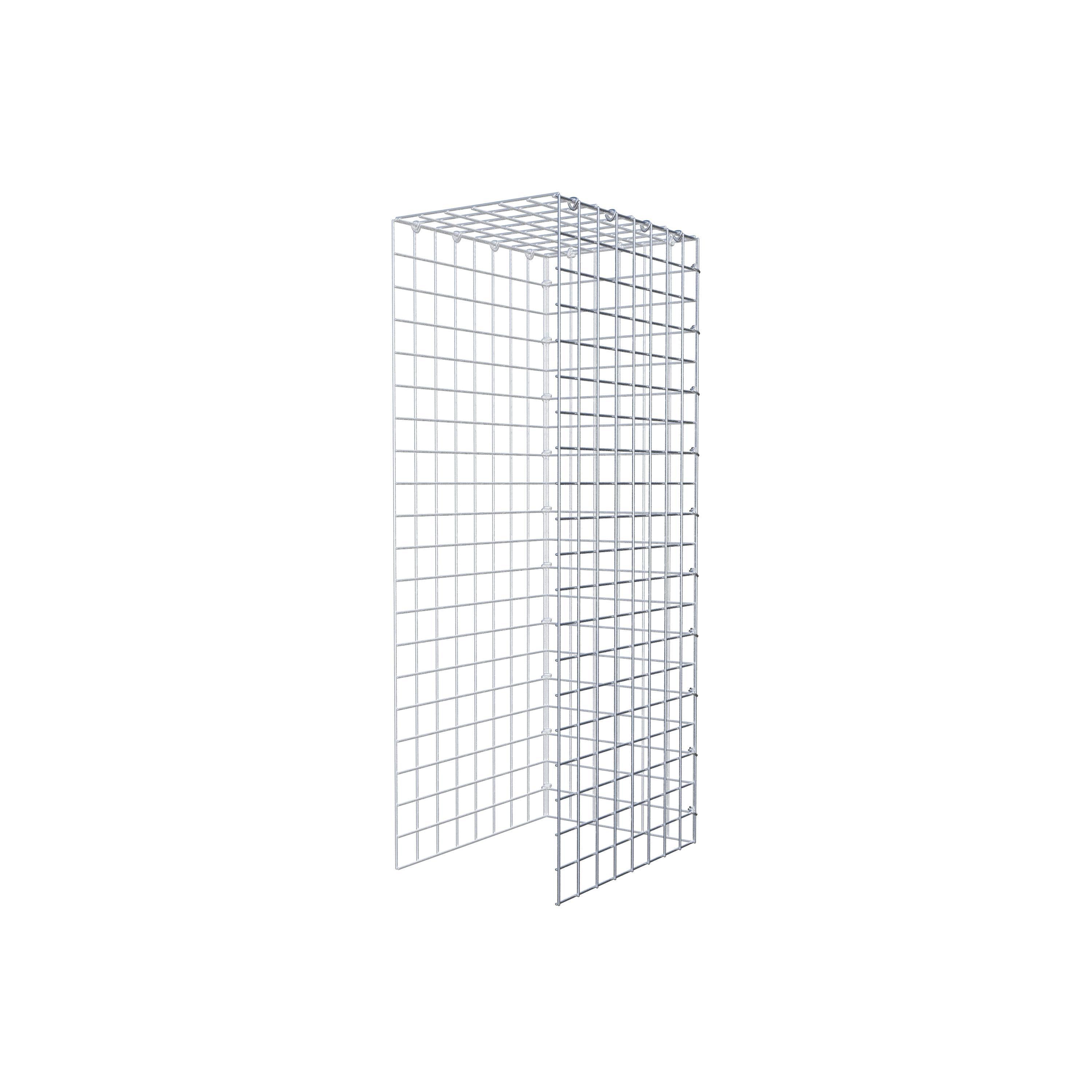 Mounted gabion type 4 100 cm x 40 cm x 30 cm (L x H x D), mesh size 5 cm x 5 cm, C-ring