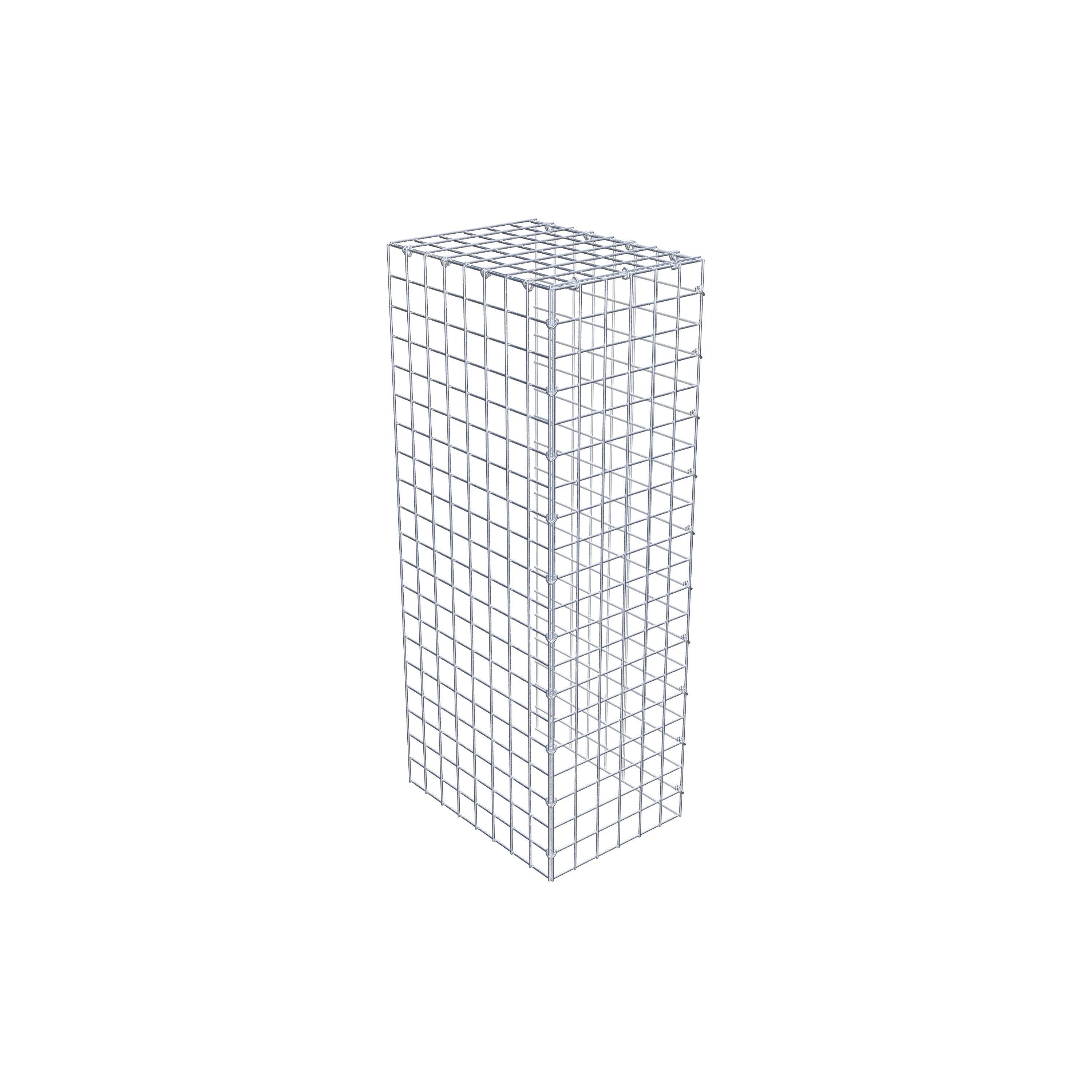 Monteret gabion type 4 100 cm x 40 cm x 30 cm (L x H x D), maskestørrelse 5 cm x 5 cm, C-ring