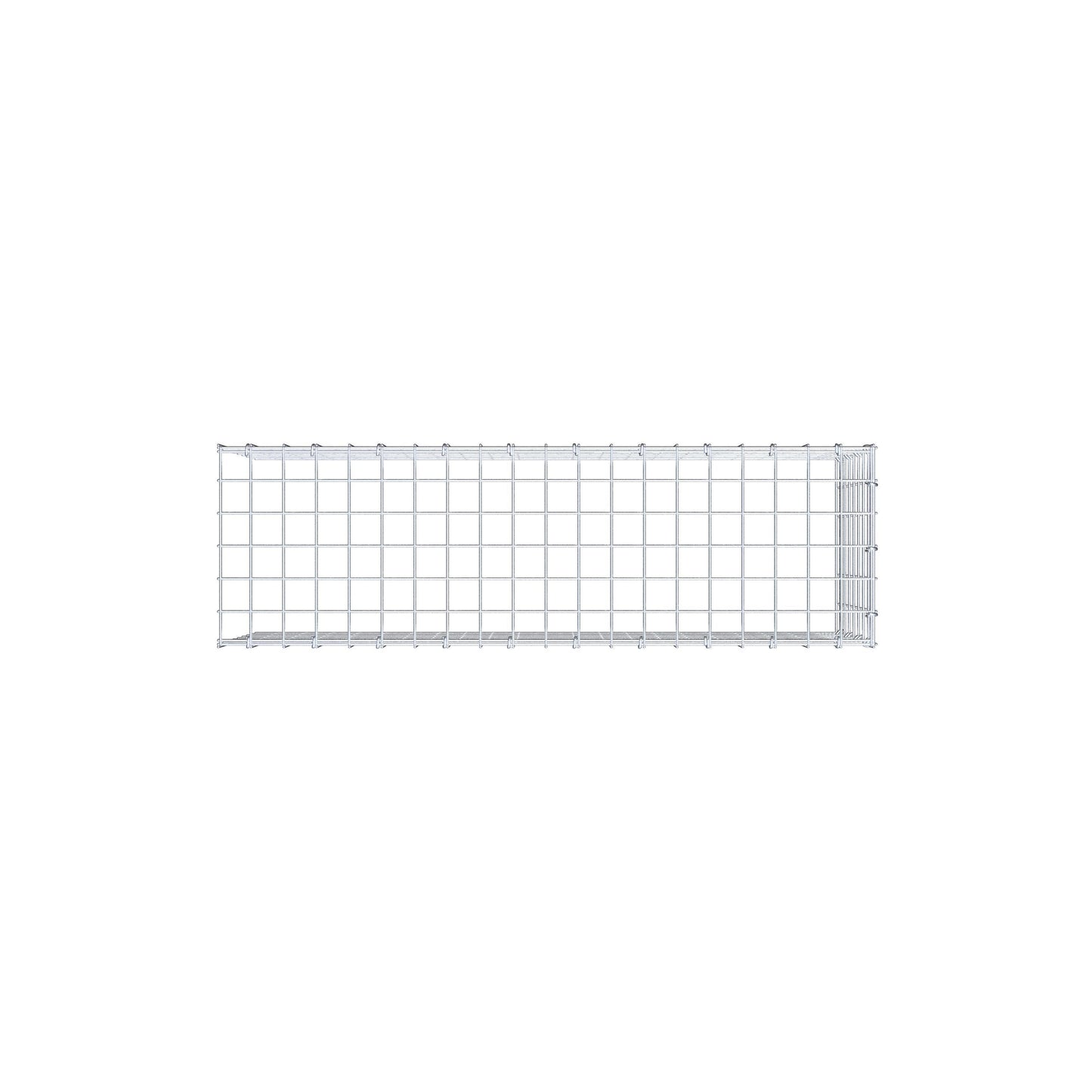Mounted gabion type 4 100 cm x 40 cm x 30 cm (L x H x D), mesh size 5 cm x 5 cm, C-ring
