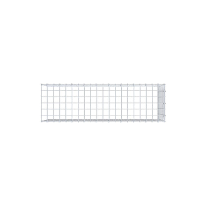 Mounted gabion type 4 100 cm x 40 cm x 30 cm (L x H x D), mesh size 5 cm x 5 cm, C-ring