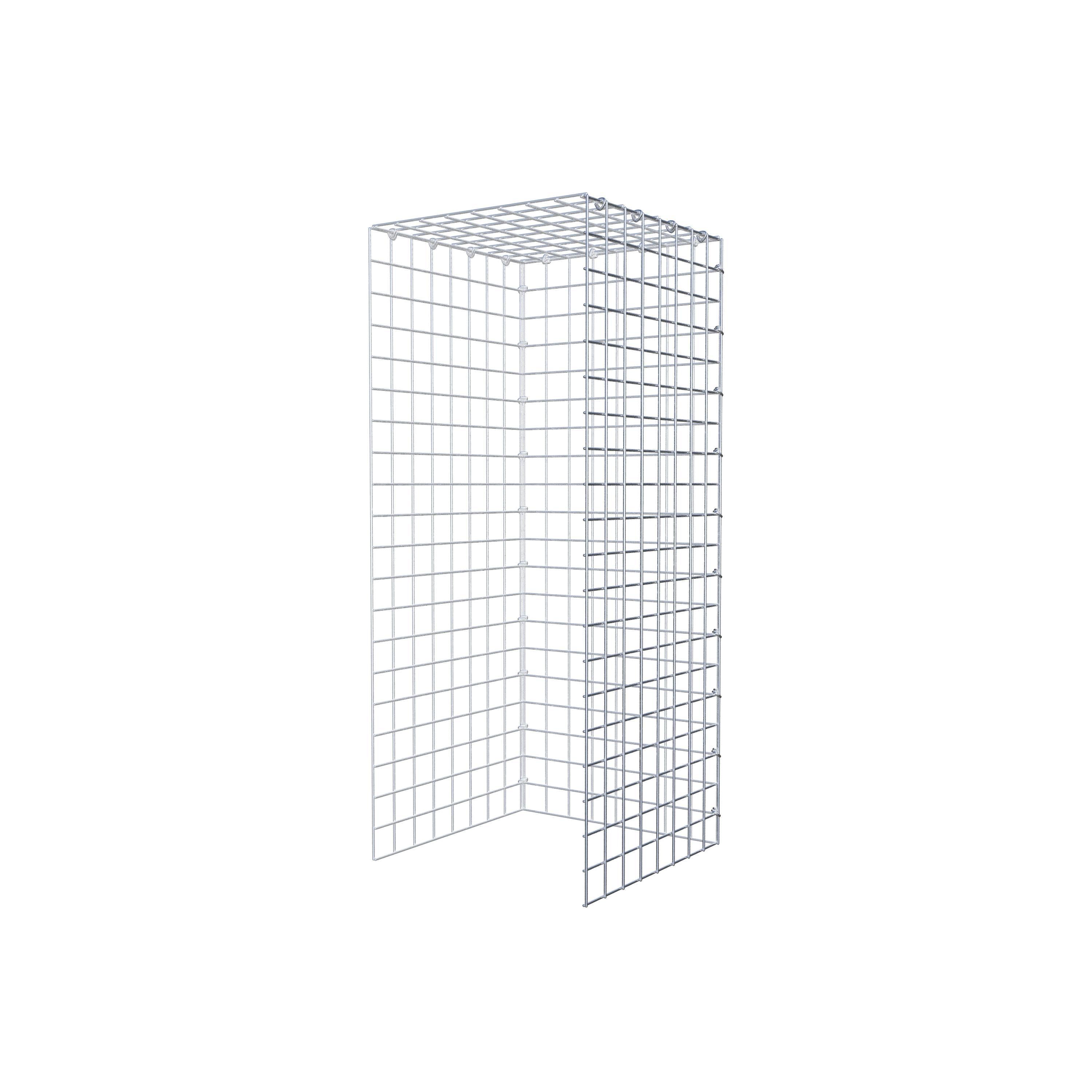 Mounted gabion type 4 100 cm x 40 cm x 40 cm (L x H x D), mesh size 5 cm x 5 cm, C-ring