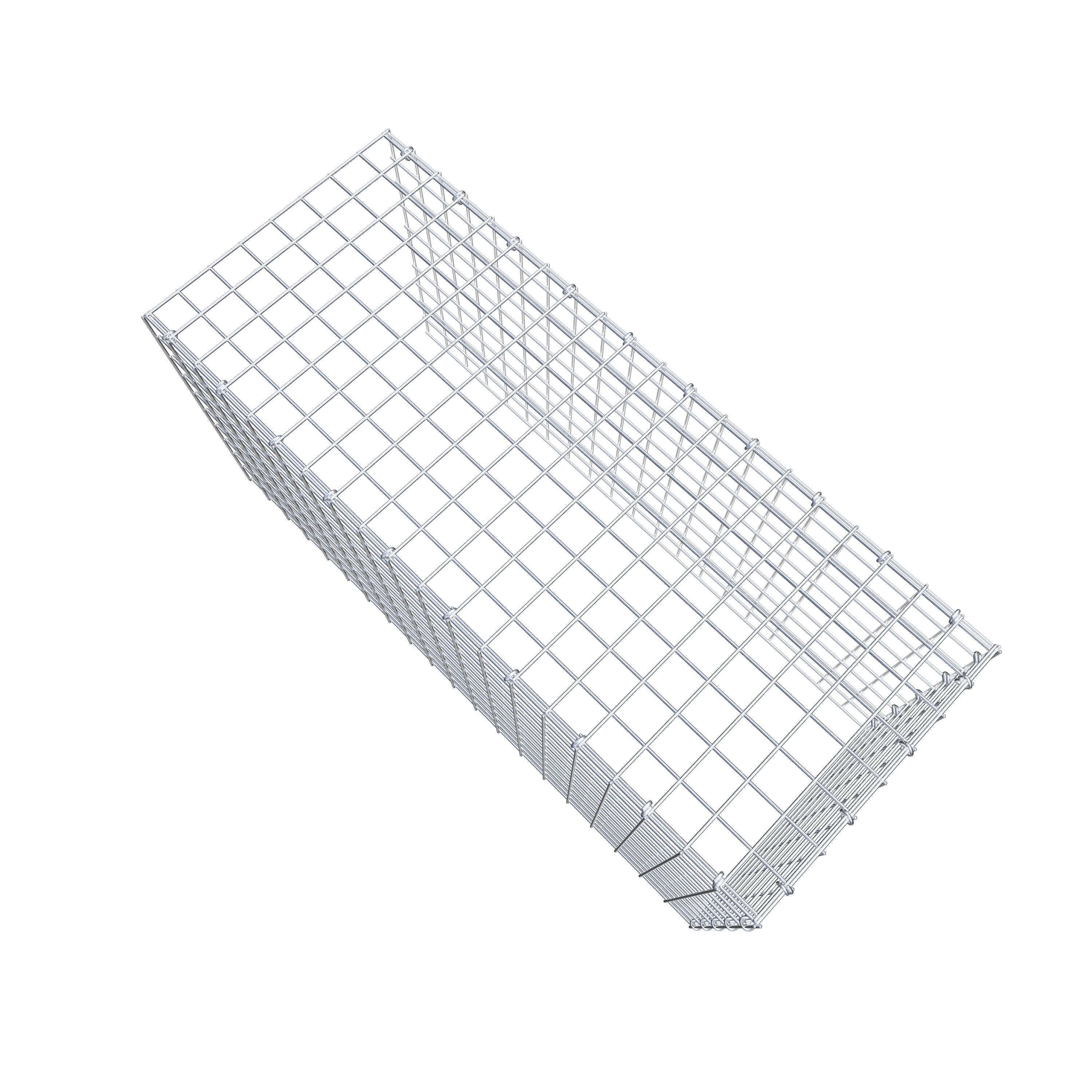 Mounted gabion type 4 100 cm x 50 cm x 40 cm (L x H x D), mesh size 5 cm x 5 cm, C-ring