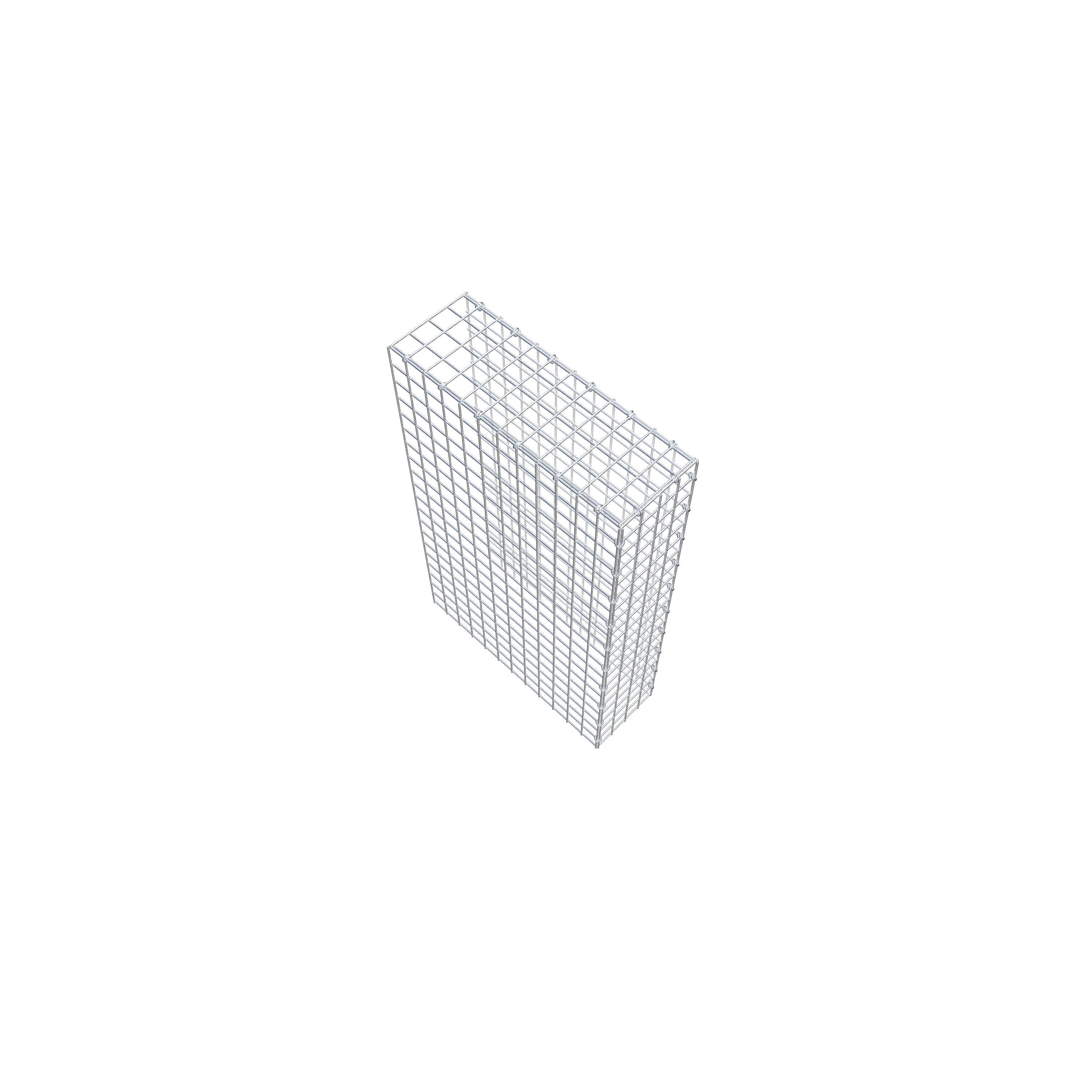 Monteret gabion type 4 100 cm x 60 cm x 20 cm (L x H x D), maskestørrelse 5 cm x 5 cm, C-ring