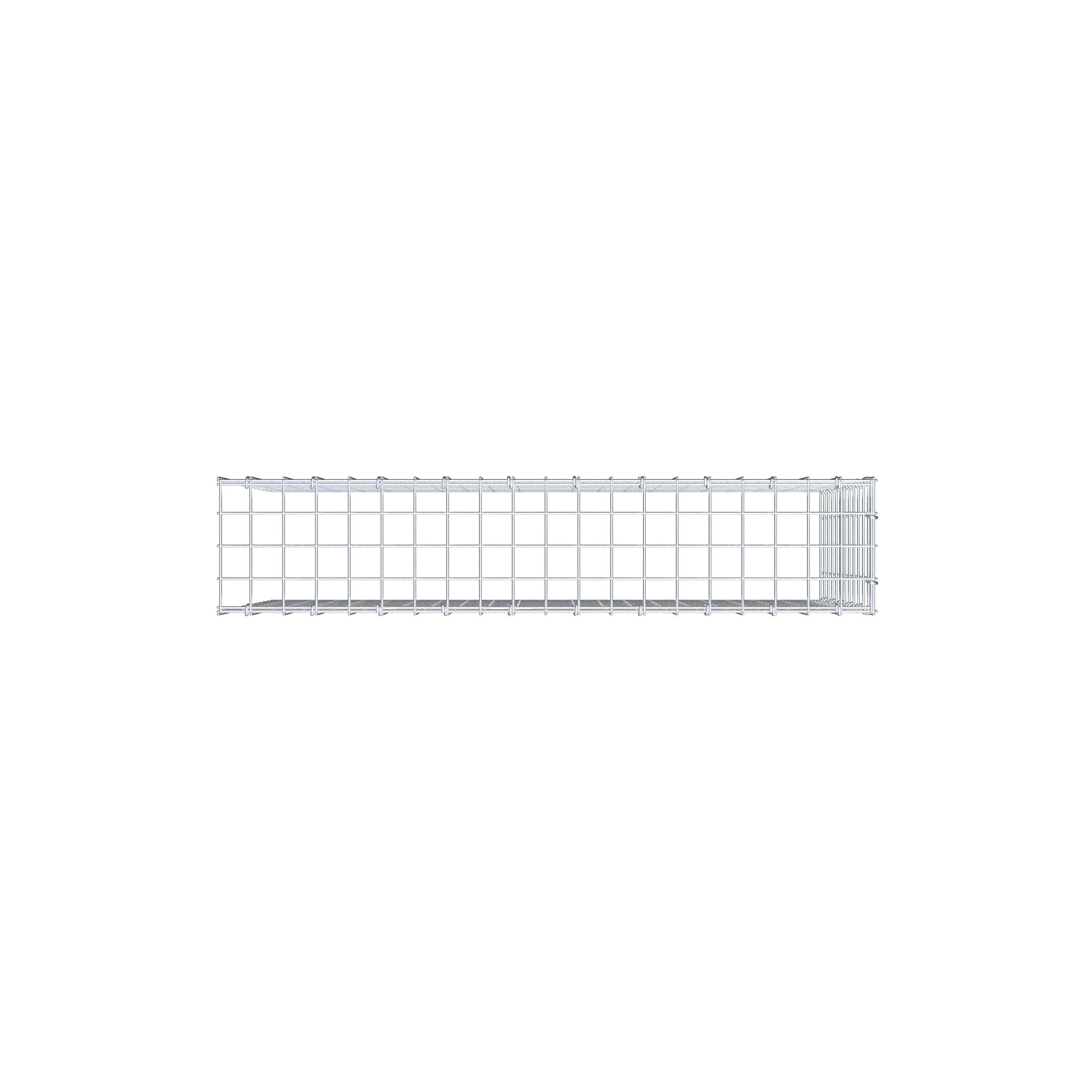 Anbaugabione Typ 4 100 cm x 60 cm x 20 cm (L x H x T), Maschenweite 5 cm x 5 cm, C-Ring