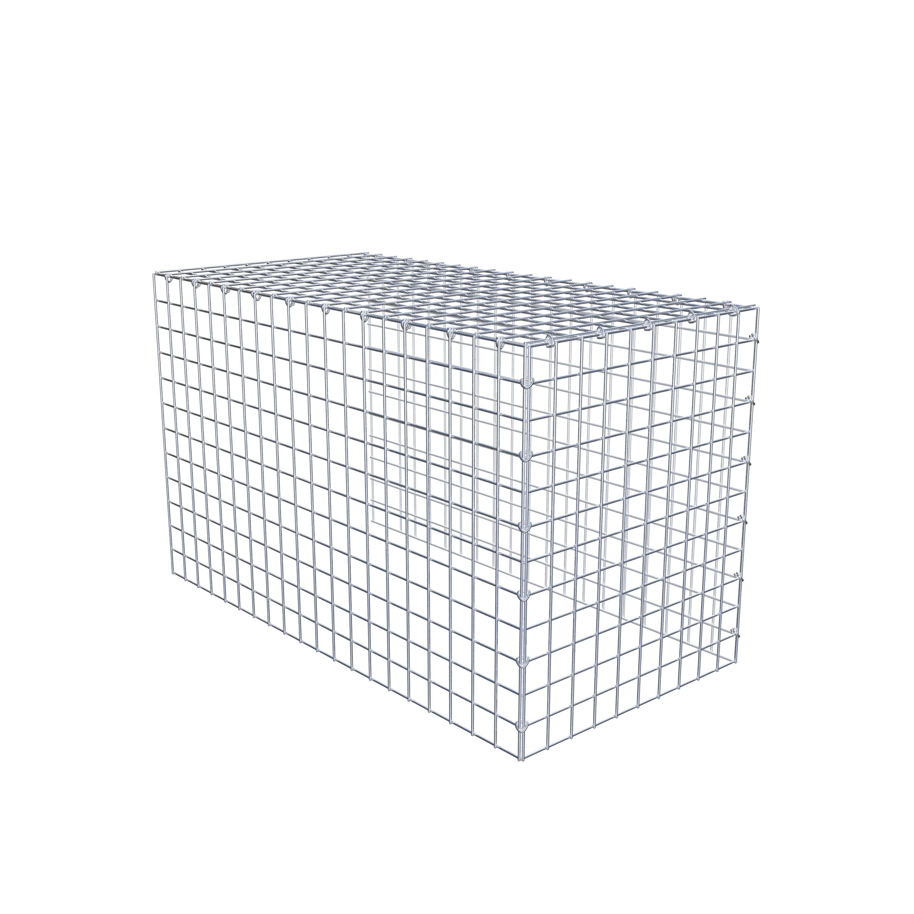 Mounted gabion type 4 100 cm x 60 cm x 50 cm (L x H x D), mesh size 5 cm x 5 cm, C-ring