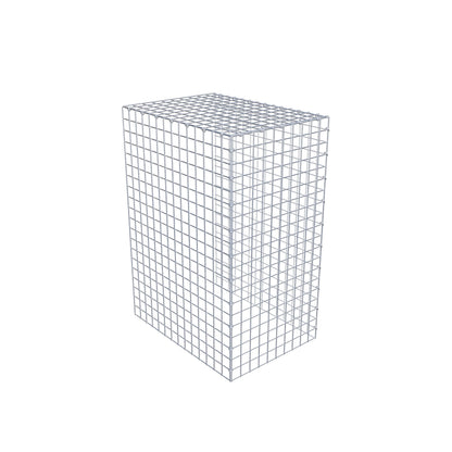 Mounted gabion type 4 100 cm x 70 cm x 50 cm (L x H x D), mesh size 5 cm x 5 cm, C-ring