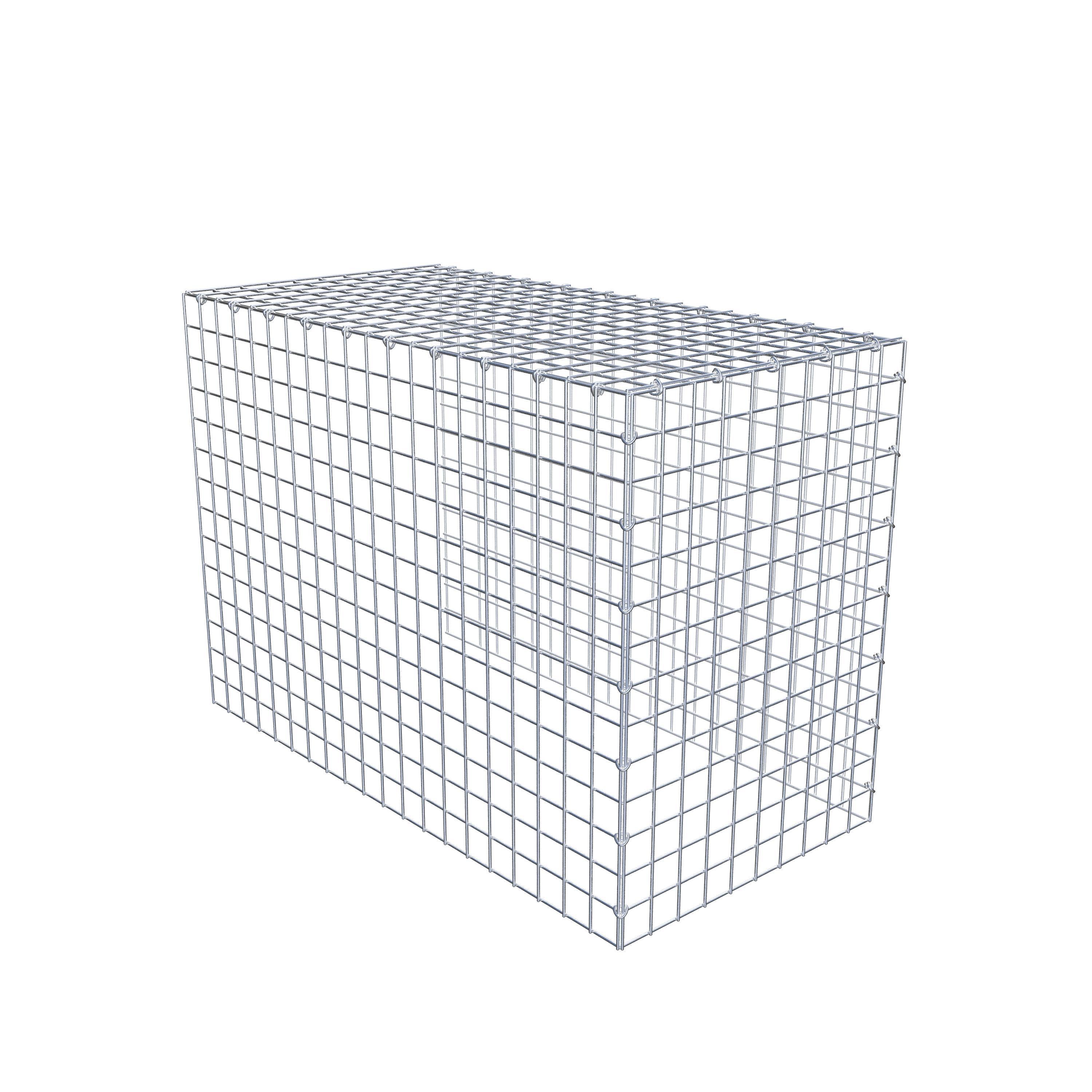 Mounted gabion type 4 100 cm x 70 cm x 50 cm (L x H x D), mesh size 5 cm x 5 cm, C-ring