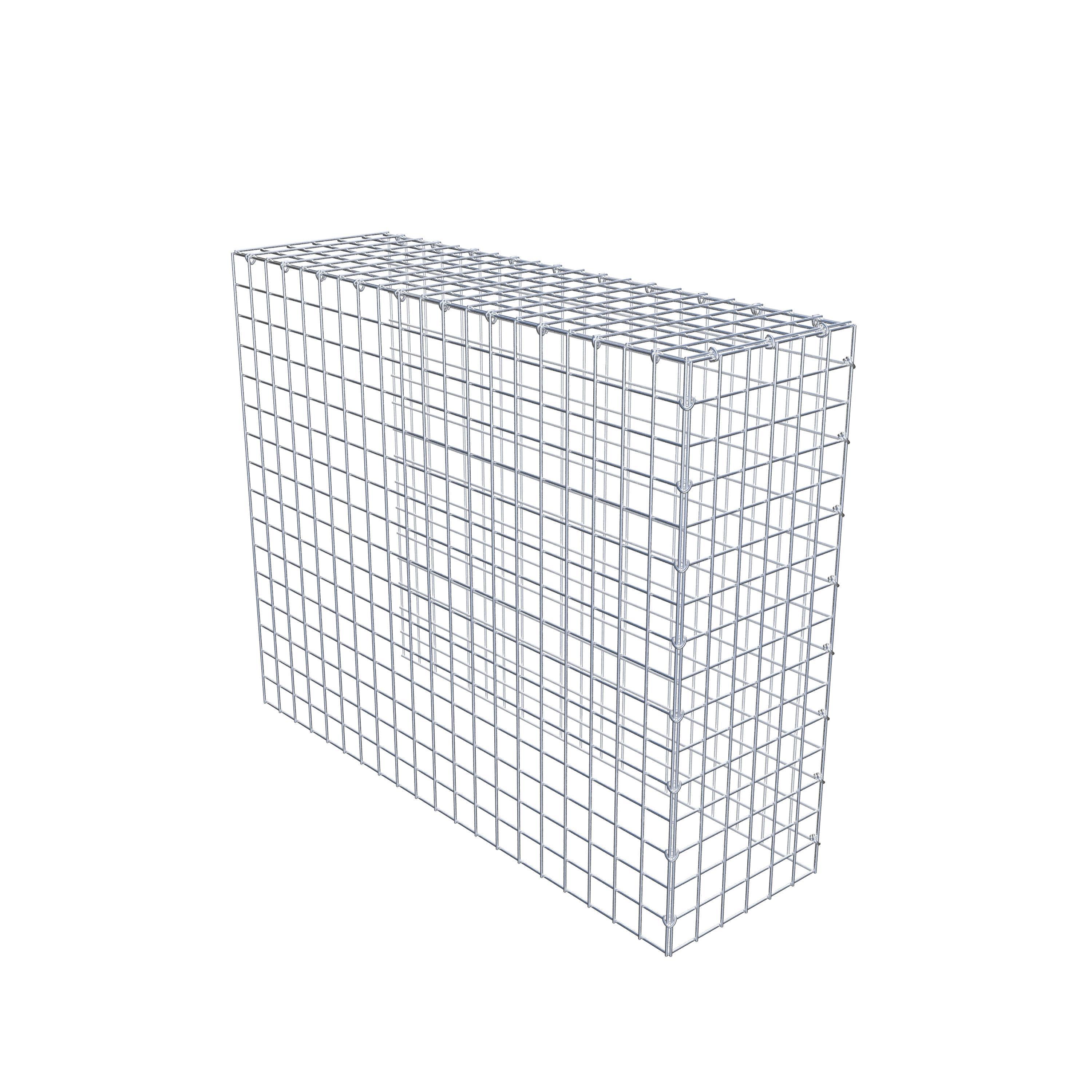 Mounted gabion type 4 100 cm x 80 cm x 30 cm (L x H x D), mesh size 5 cm x 5 cm, C-ring