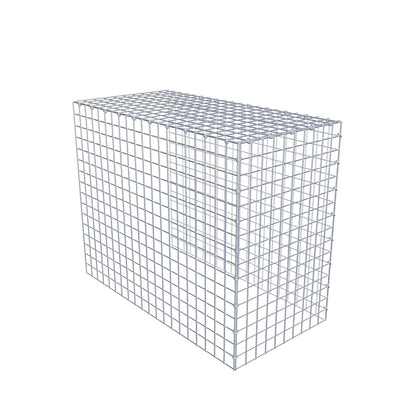 Monteret gabion type 4 100 cm x 80 cm x 50 cm (L x H x D), maskestørrelse 5 cm x 5 cm, C-ring