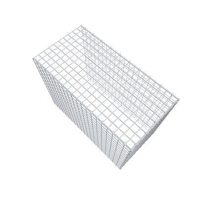 Monteret gabion type 4 100 cm x 80 cm x 50 cm (L x H x D), maskestørrelse 5 cm x 5 cm, C-ring