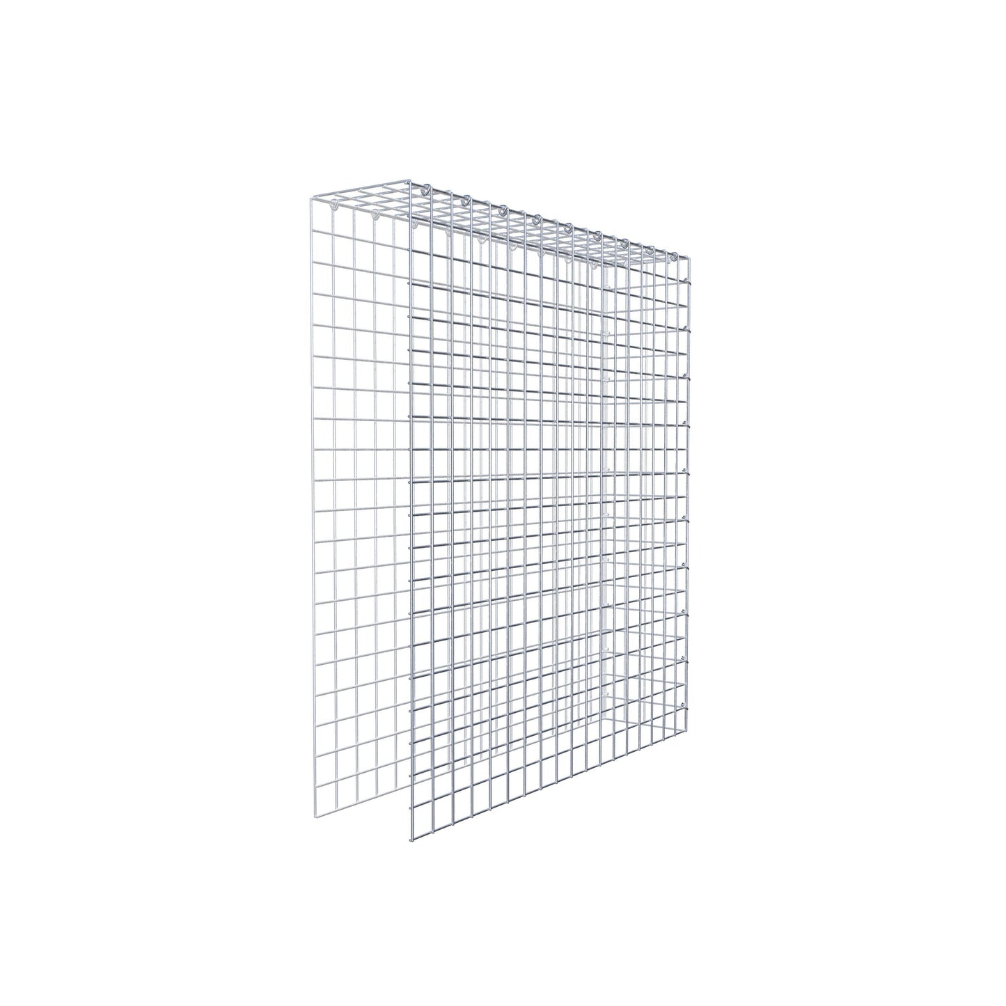 Gabbione aggiuntivo tipo 4 100 cm x 90 cm x 20 cm (L x H x P), maglia 5 cm x 5 cm, anello a C