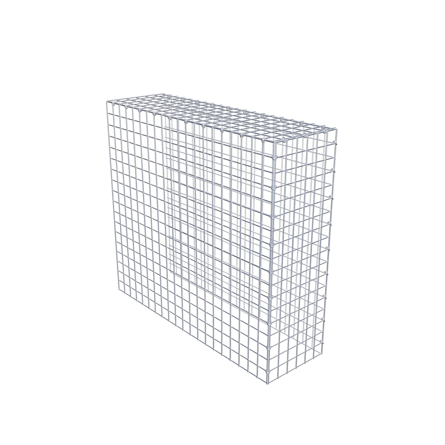 Gabbione aggiuntivo tipo 4 100 cm x 90 cm x 30 cm (L x H x P), maglia 5 cm x 5 cm, anello a C