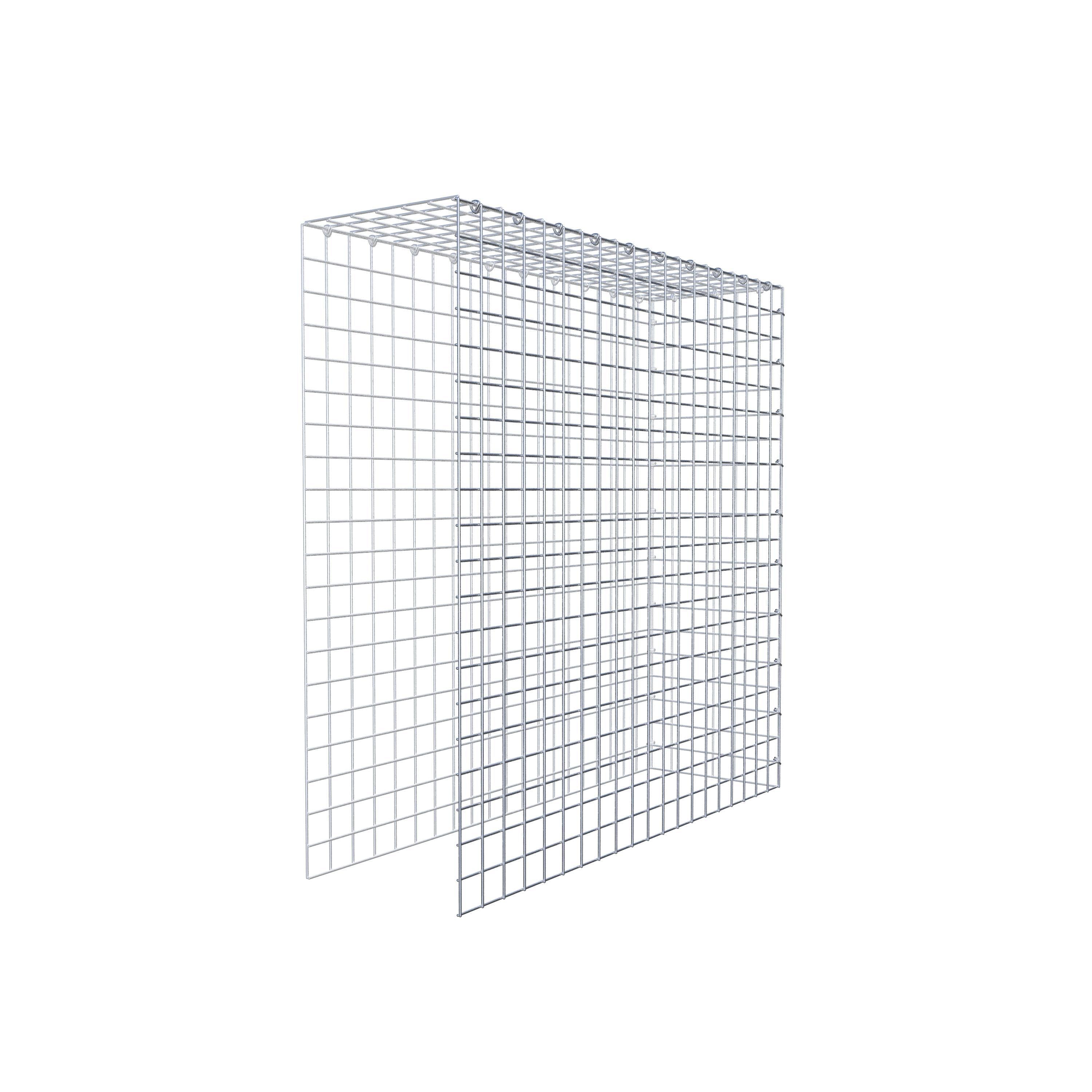 Monteret gabion type 4 100 cm x 100 cm x 30 cm (L x H x D), maskestørrelse 5 cm x 5 cm, C-ring