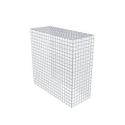 Monteret gabion type 4 100 cm x 100 cm x 40 cm (L x H x D), maskestørrelse 5 cm x 5 cm, C-ring
