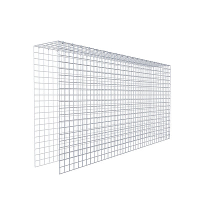 Monteret gabion type 4 200 cm x 100 cm x 30 cm (L x H x D), maskestørrelse 5 cm x 5 cm, C-ring