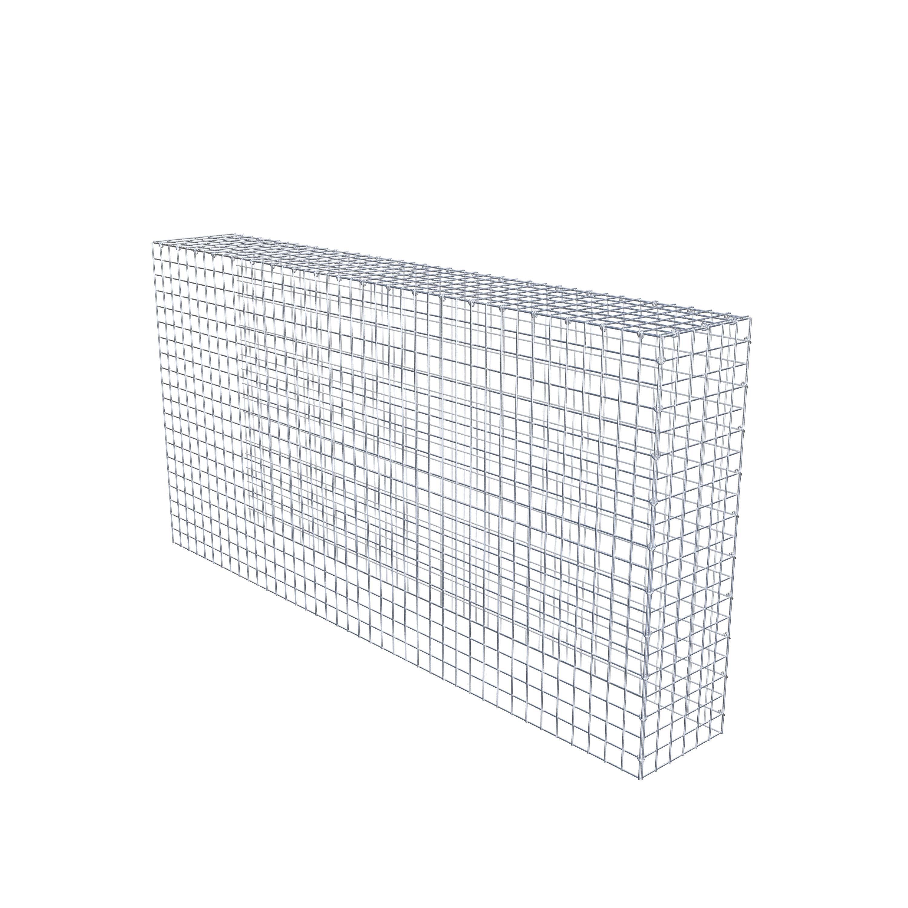 Monteret gabion type 4 200 cm x 100 cm x 30 cm (L x H x D), maskestørrelse 5 cm x 5 cm, C-ring