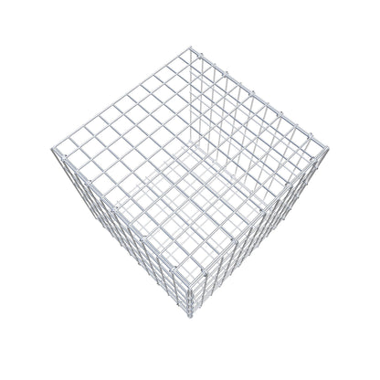 Mounted gabion type 2 50 cm x 50 cm x 50 cm, mesh size 5 cm x 10 cm, C-ring