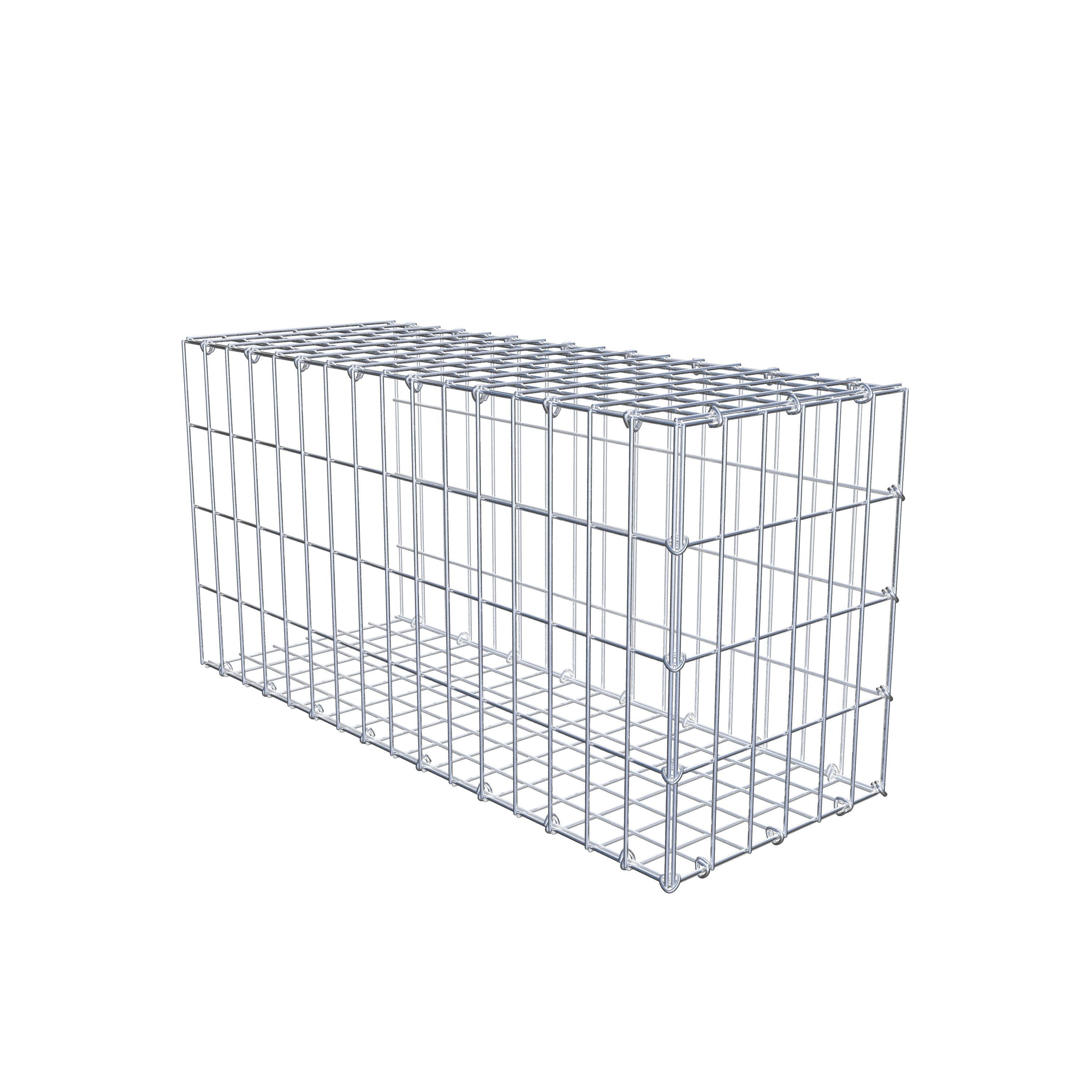 Toegevoegde pool type 2 80 cm x 40 cm x 30 cm, maaswijdte 5 cm x 10 cm, C-ring
