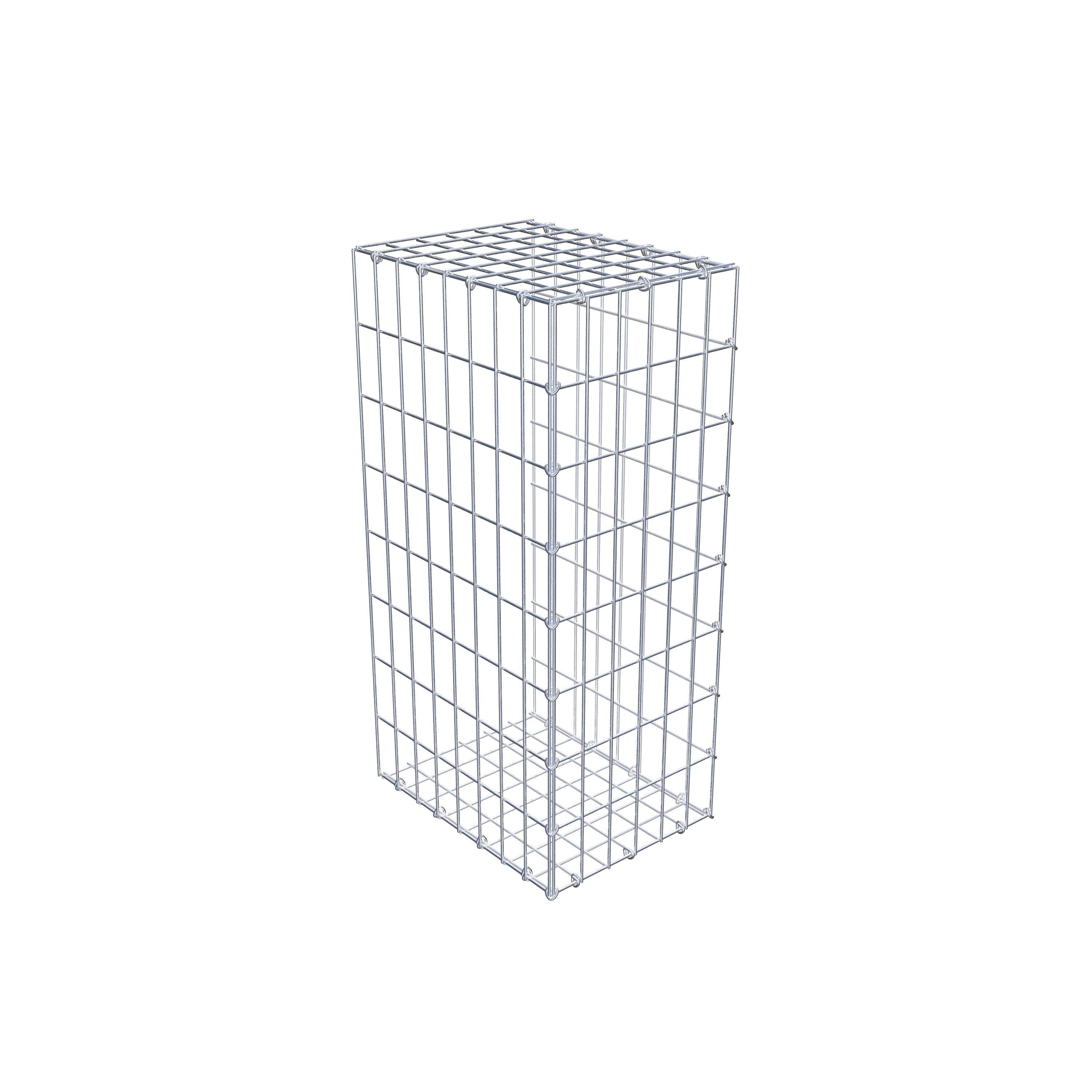 Toegevoegde pool type 2 80 cm x 40 cm x 30 cm, maaswijdte 5 cm x 10 cm, C-ring